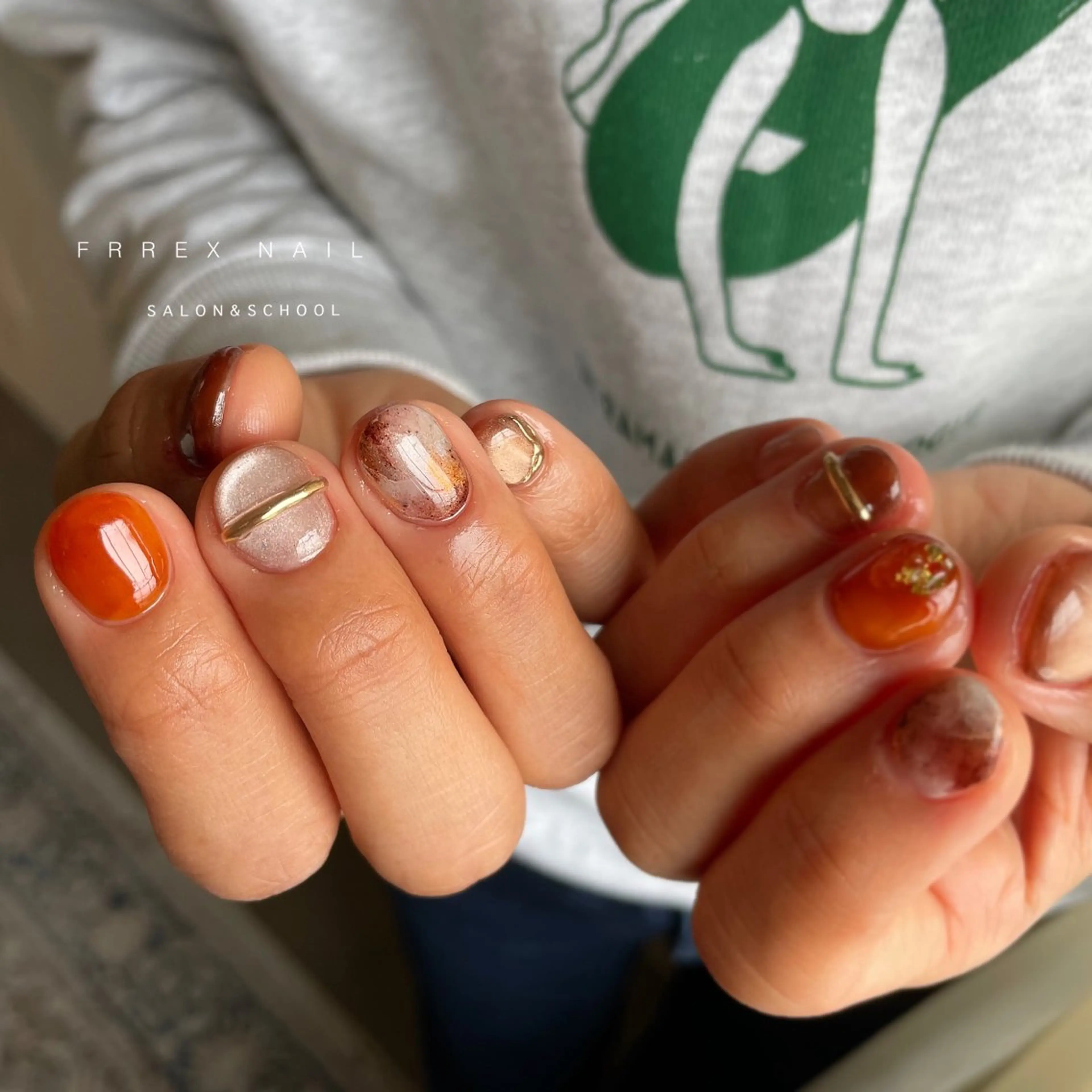 ネイル ハンドネイル フットネイル freex nail /ニュアンス/個性派のネイルデザイン