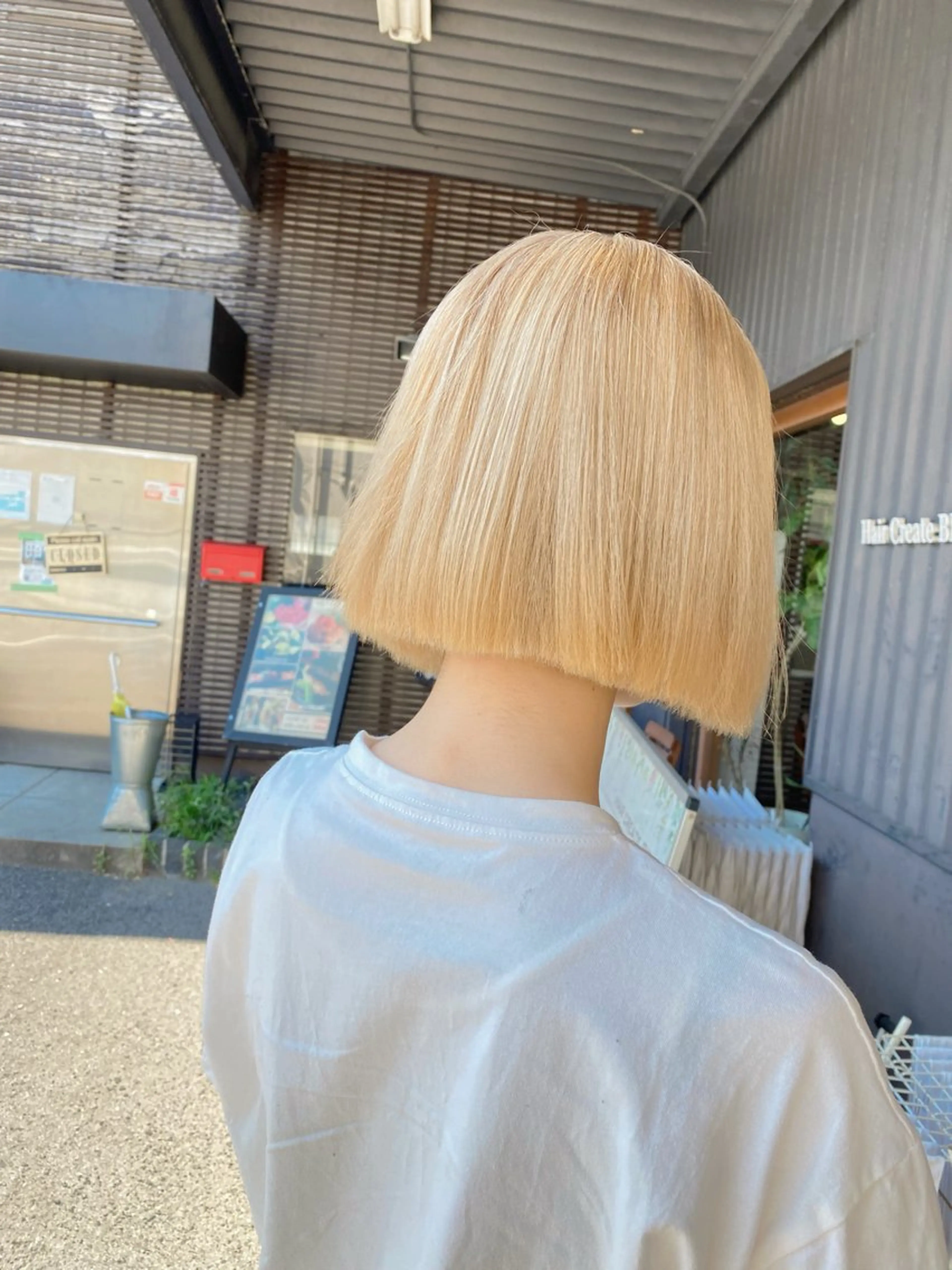カラー ブリーチ ブロンド ダブルカラー ヘアカラー トリートメント BRAS ナカガワのヘアスタイル