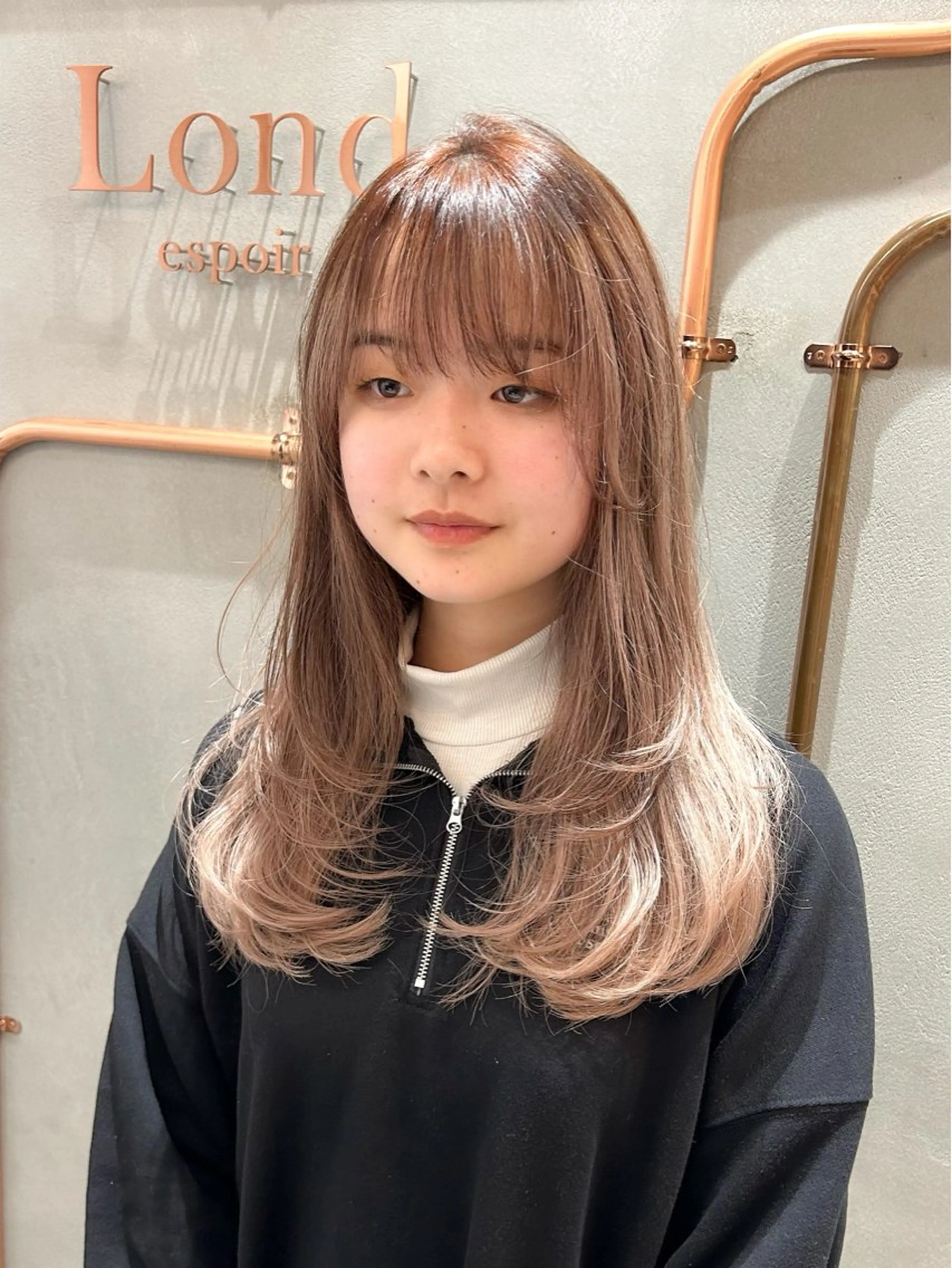 ロング レイヤーカット ハッシュカット/韓国 レイヤー/カハナのヘアスタイル