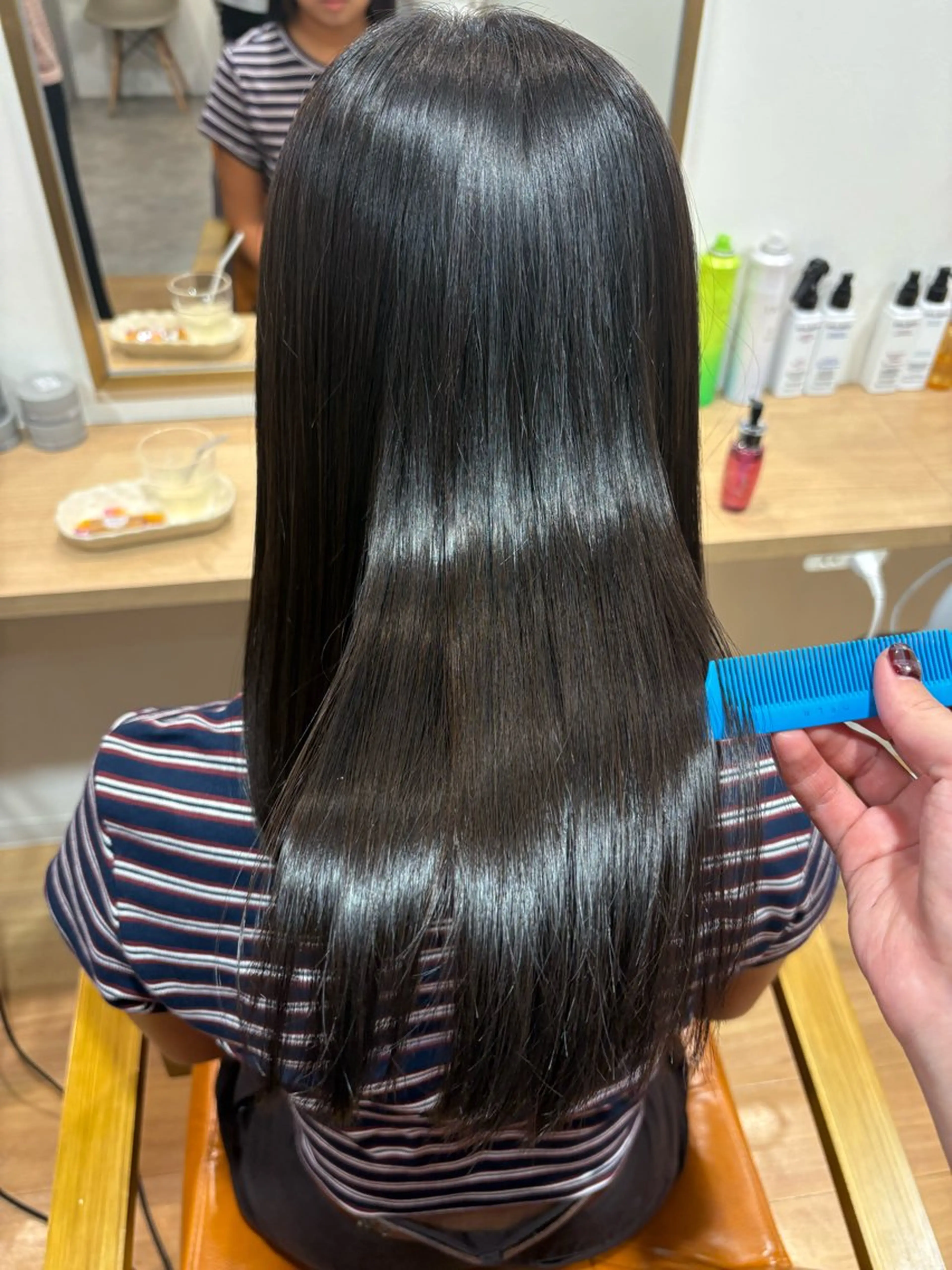 ロング 縮毛矯正 トリートメント akane/ 縮毛矯正/暖色のヘアスタイル