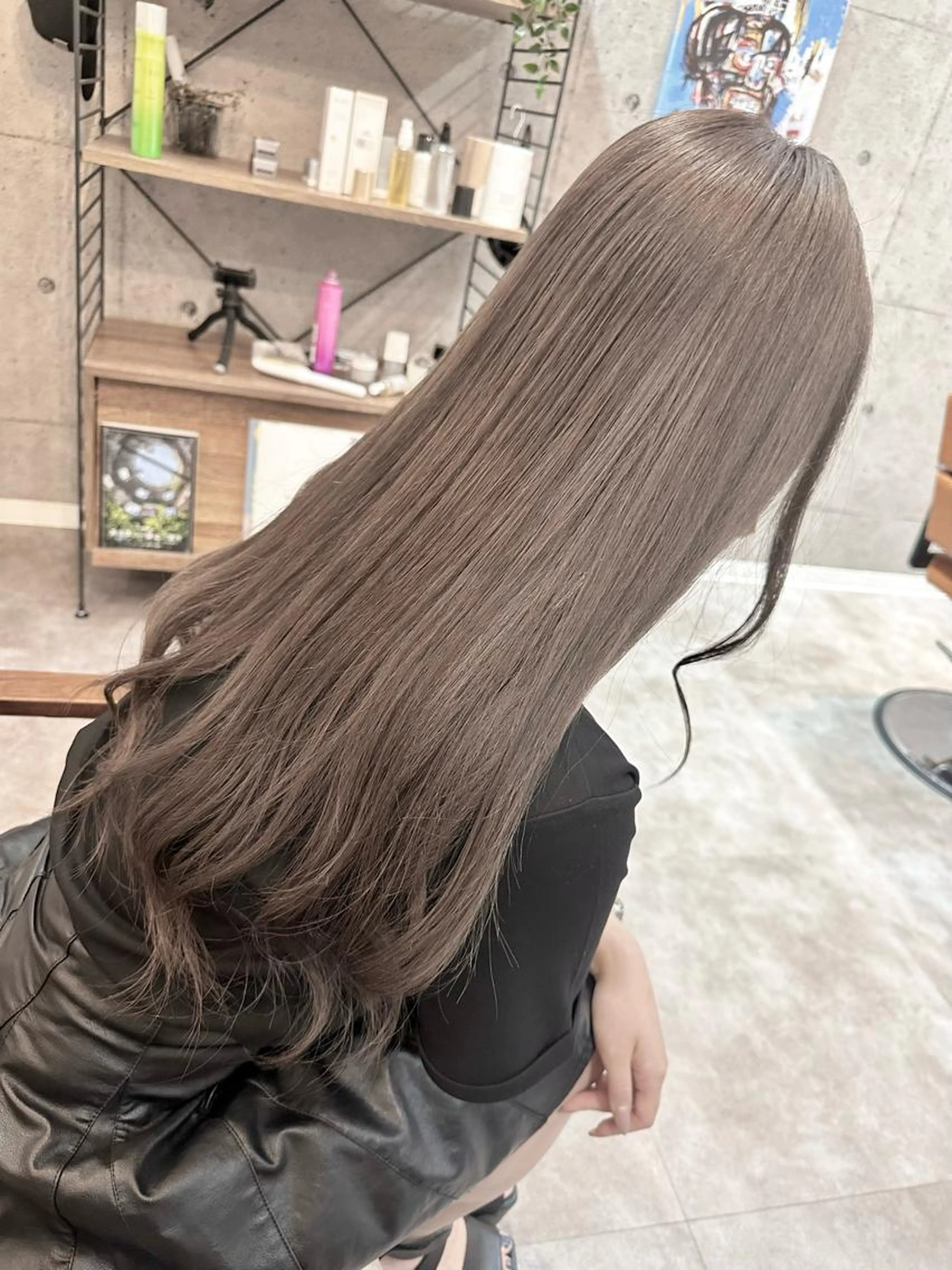 ブリーチなしダブルカラーの写真