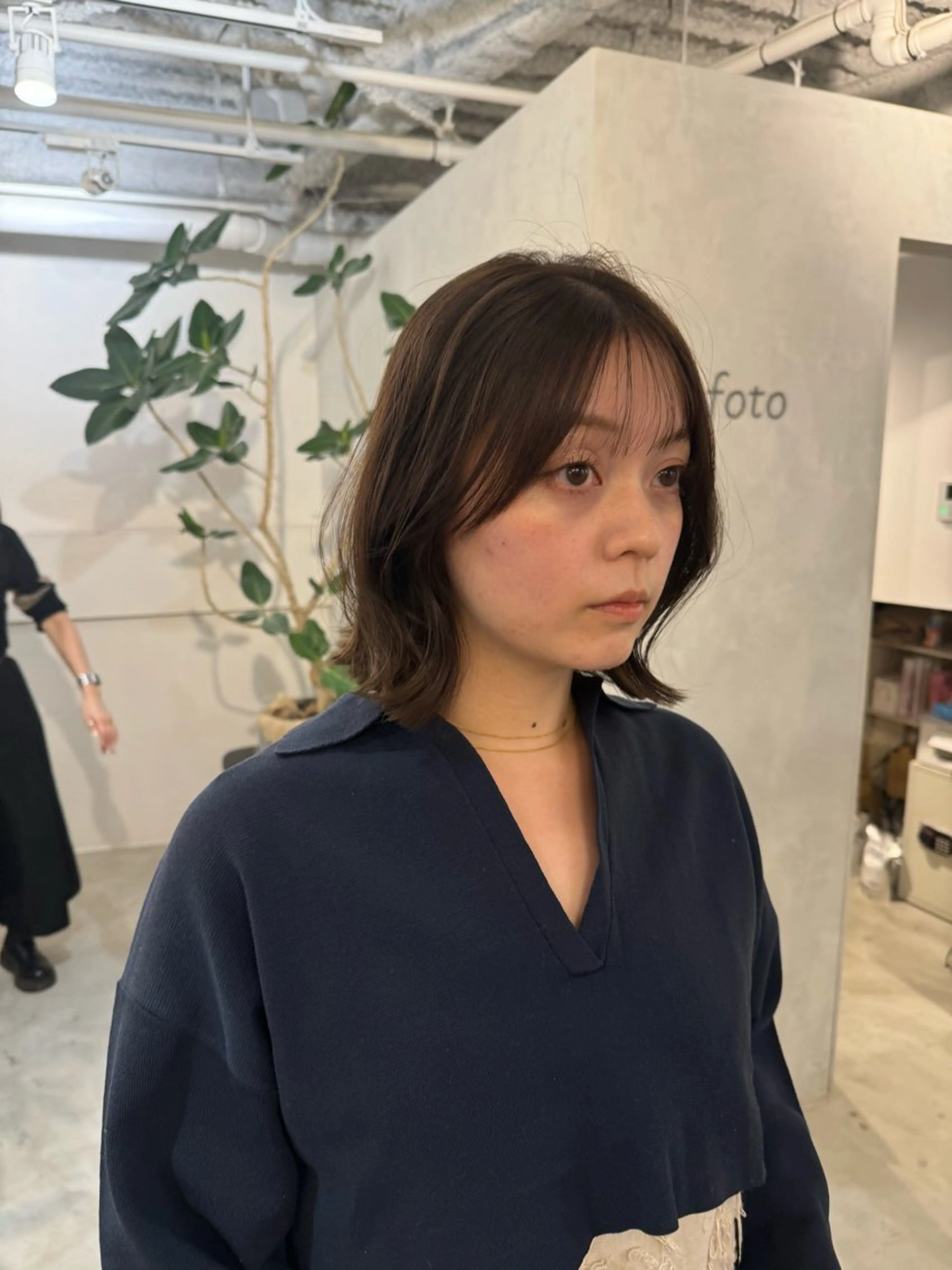 セミロング カット ヘアカラー トリートメント 顔周りカット・相談 レイヤーも◎しずくのヘアスタイル