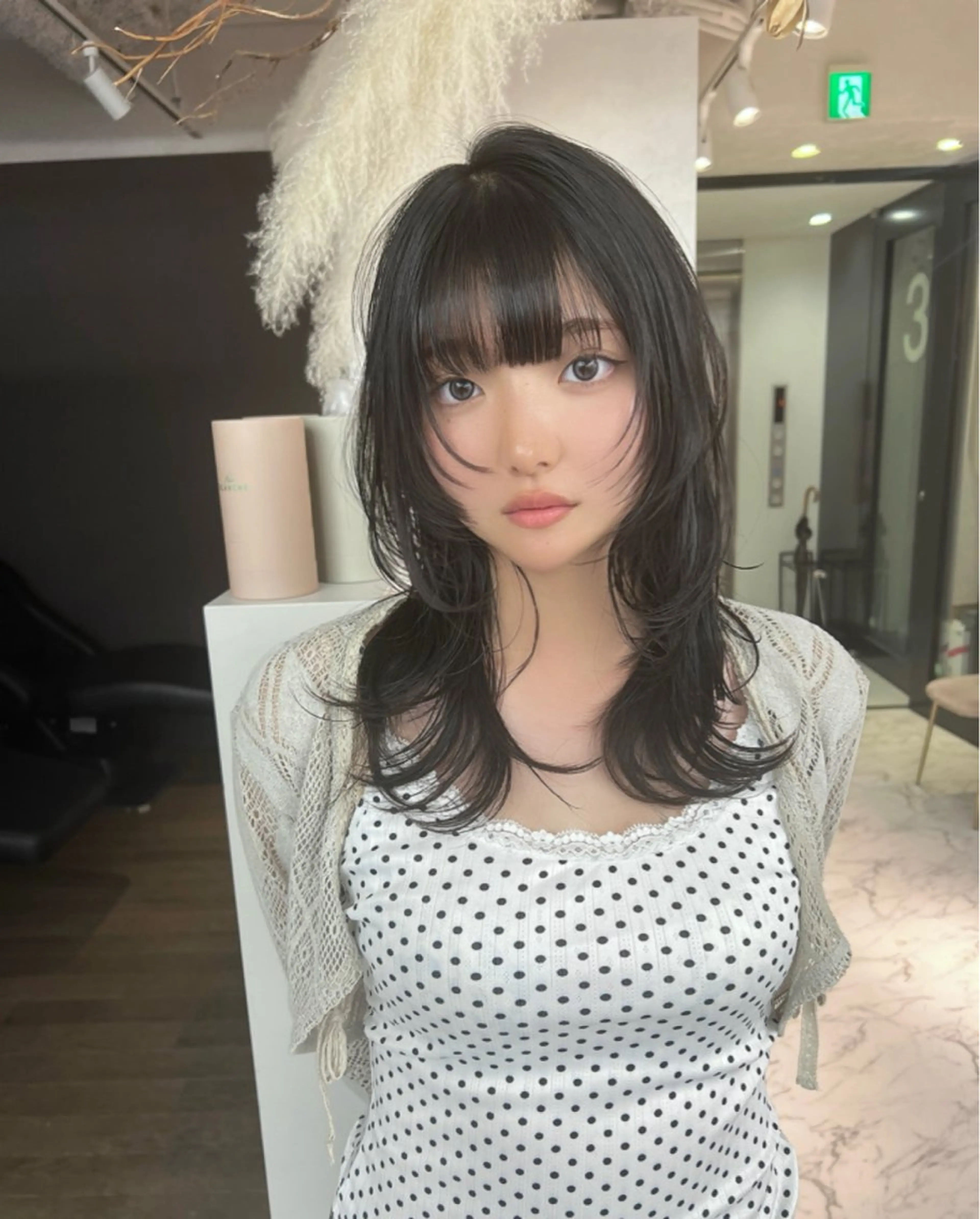 ロング ブリーチ/ウルフ ハッシュカット/石山のヘアスタイル