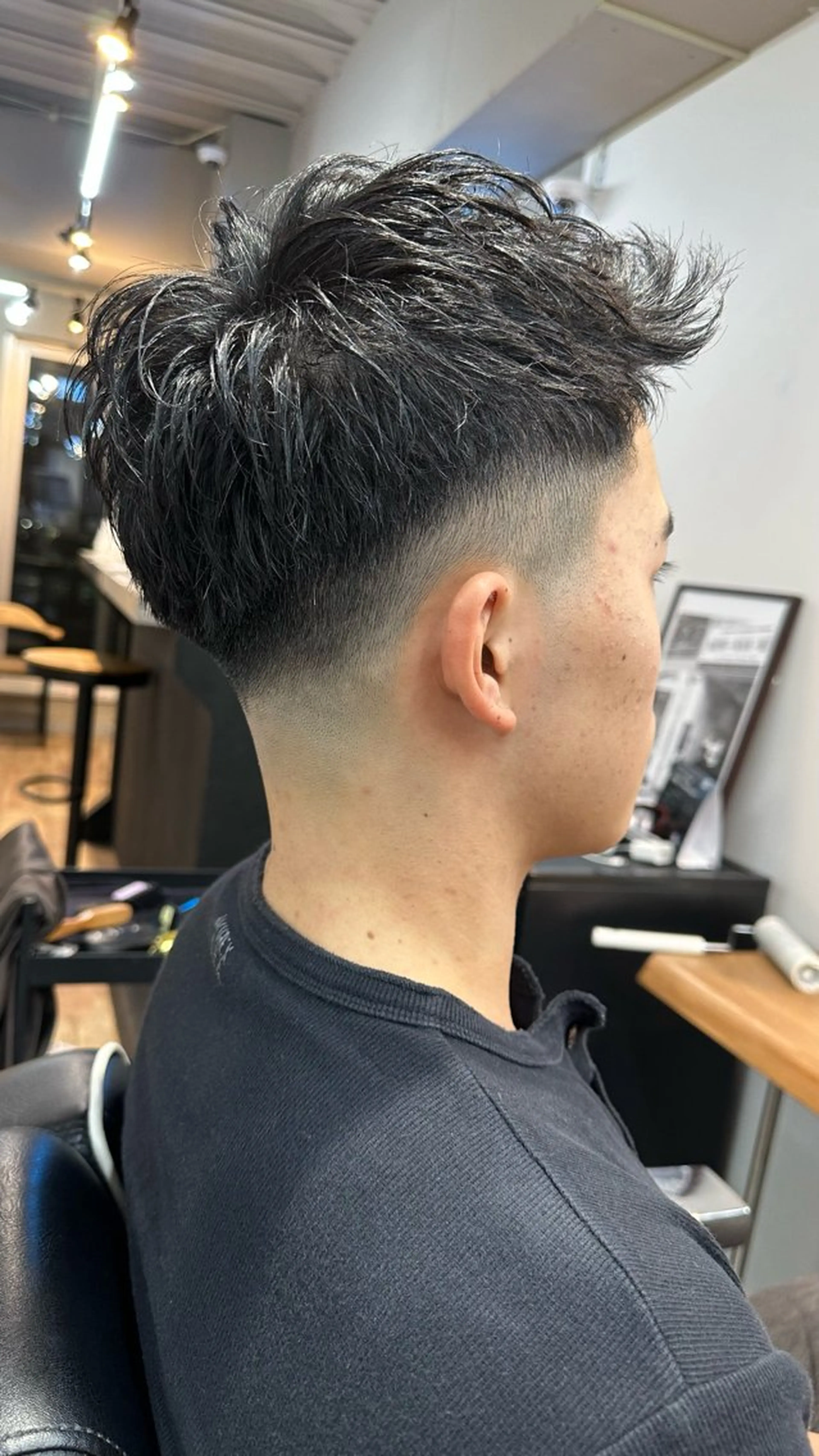 メンズ 律喜/パーマ /メンズ/フェードのヘアスタイル