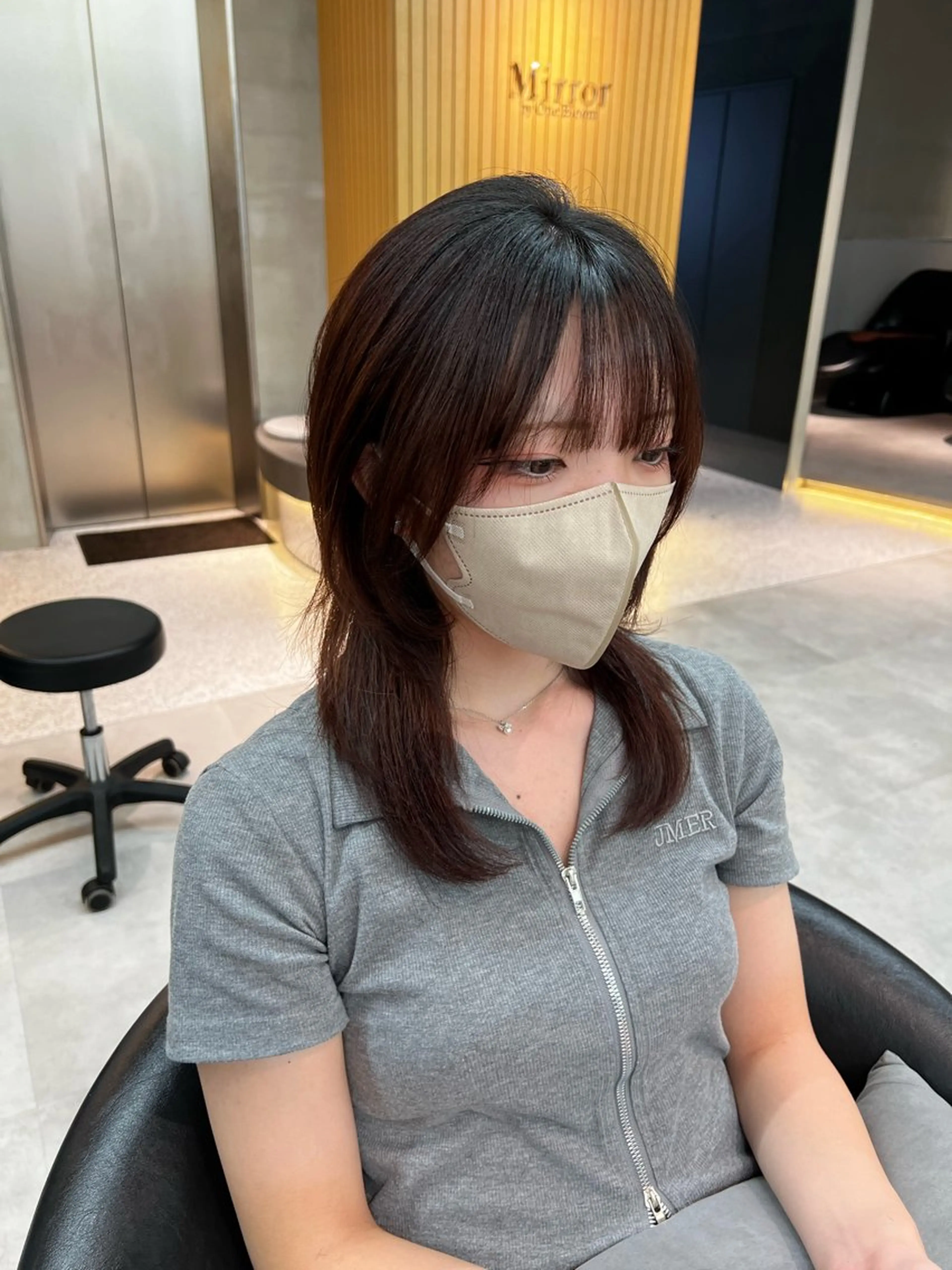 ミディアム ウルフカット 似合わせカラー× ウルフカット/ホマレのヘアスタイル