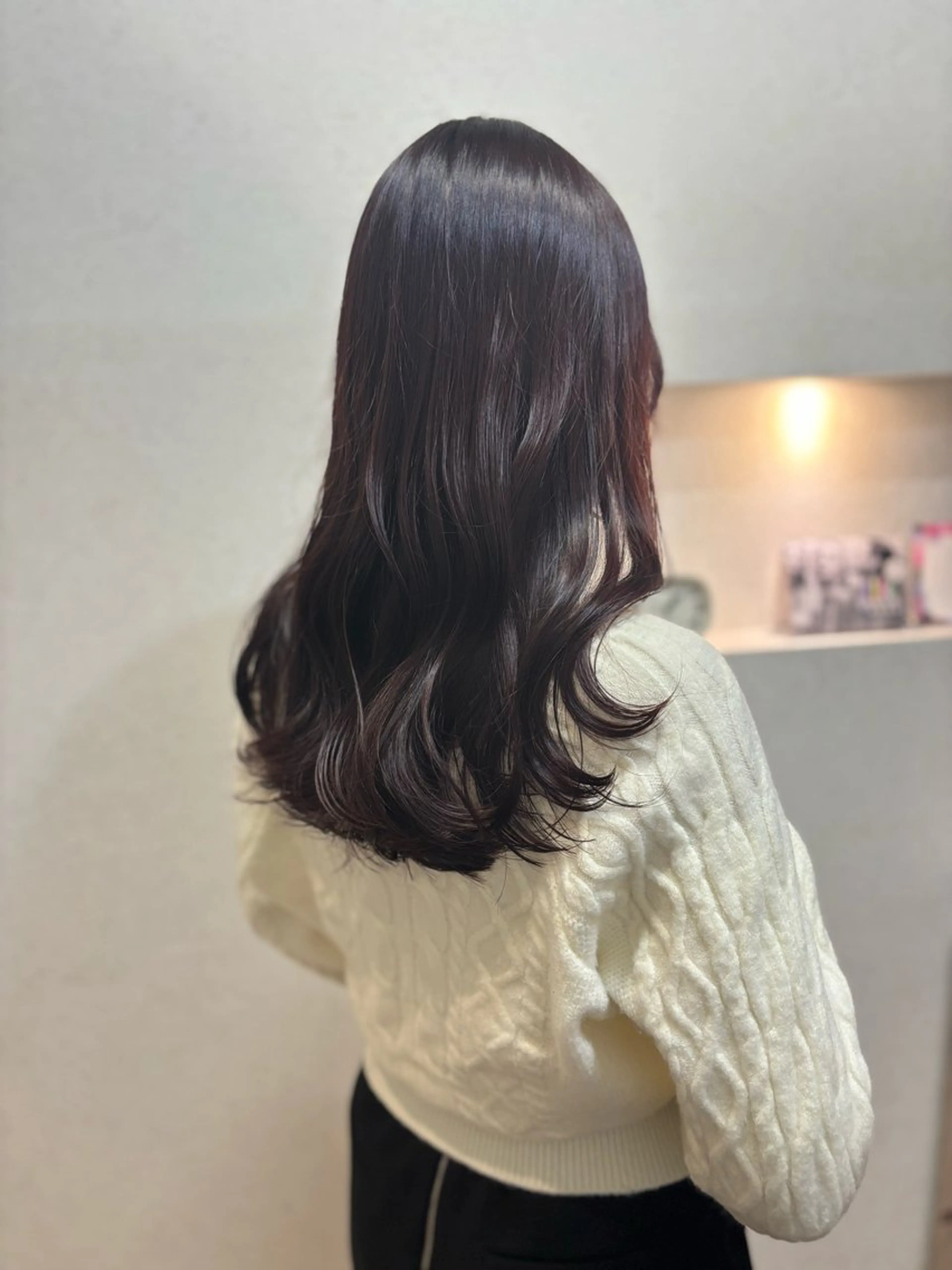ロング カラー カット ヘアカラー トリートメント 【完全個室】髪質改善 暖色カラー/山崎唯奈のヘアスタイル