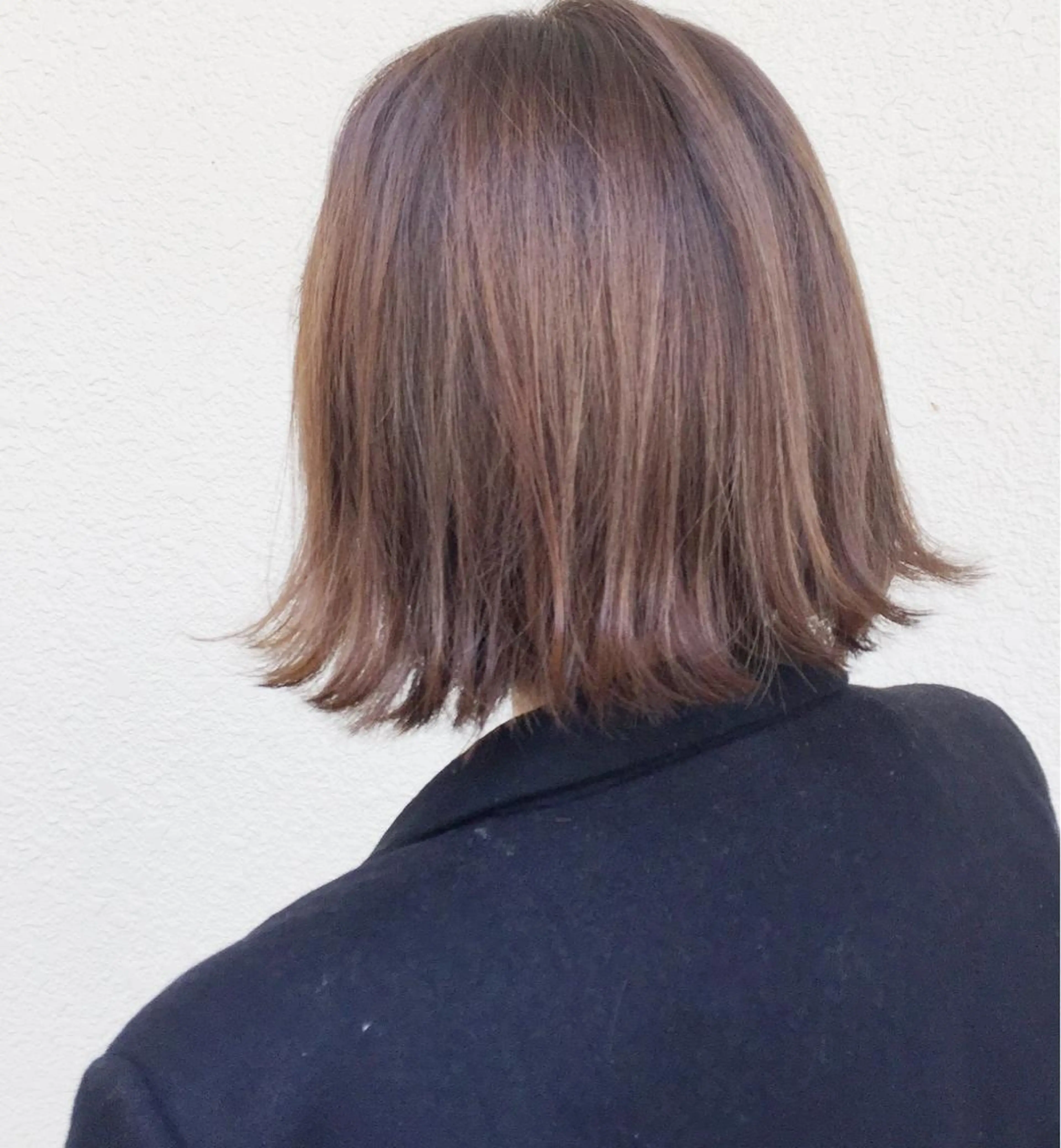 ショート カラー パーマ ヘアアレンジ ボブ 外ハネヘア 【白髪ぼかし 専門GBG】自由が丘のヘアスタイル