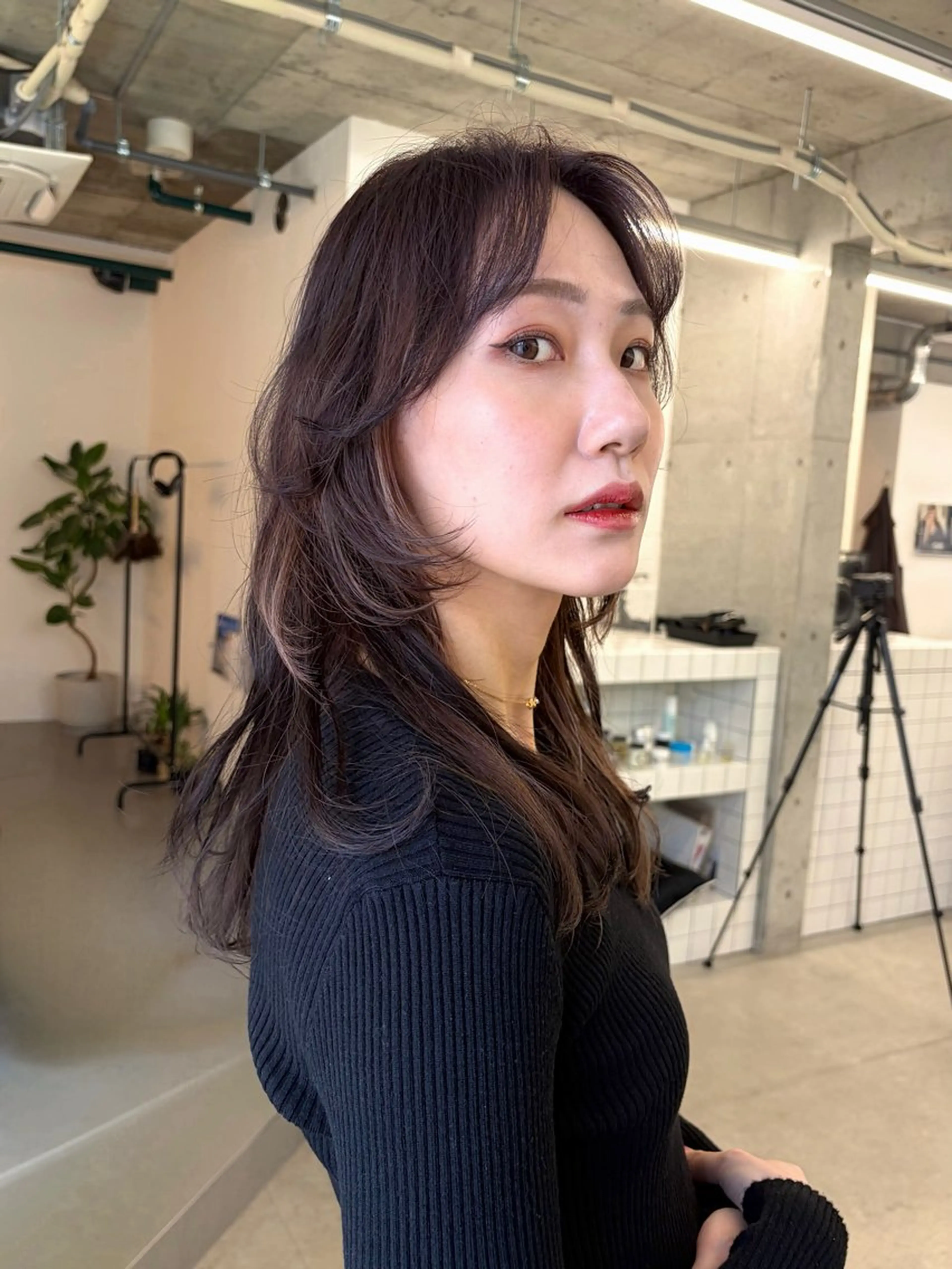 ロング カラー ブラウンカラー 透明感カラー レイヤーカット カット ヘアカラー トリートメント cana カナ/レイヤーカットのヘアスタイル