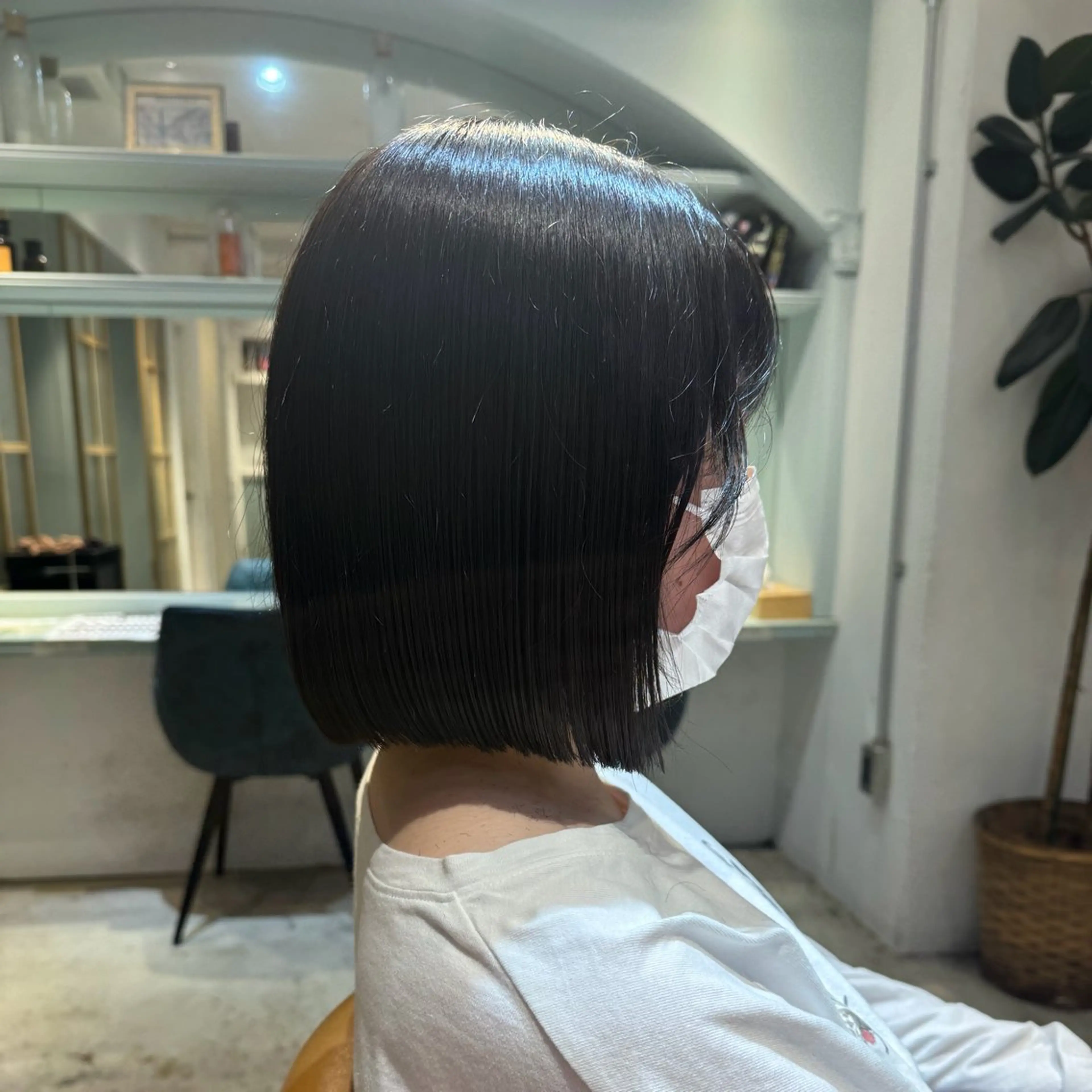 ミディアム 髪質改善 縮毛矯正 カット ヘアカラー トリートメント ヘアセット 髪質改善/ボブ /韓国/erikoのヘアスタイル