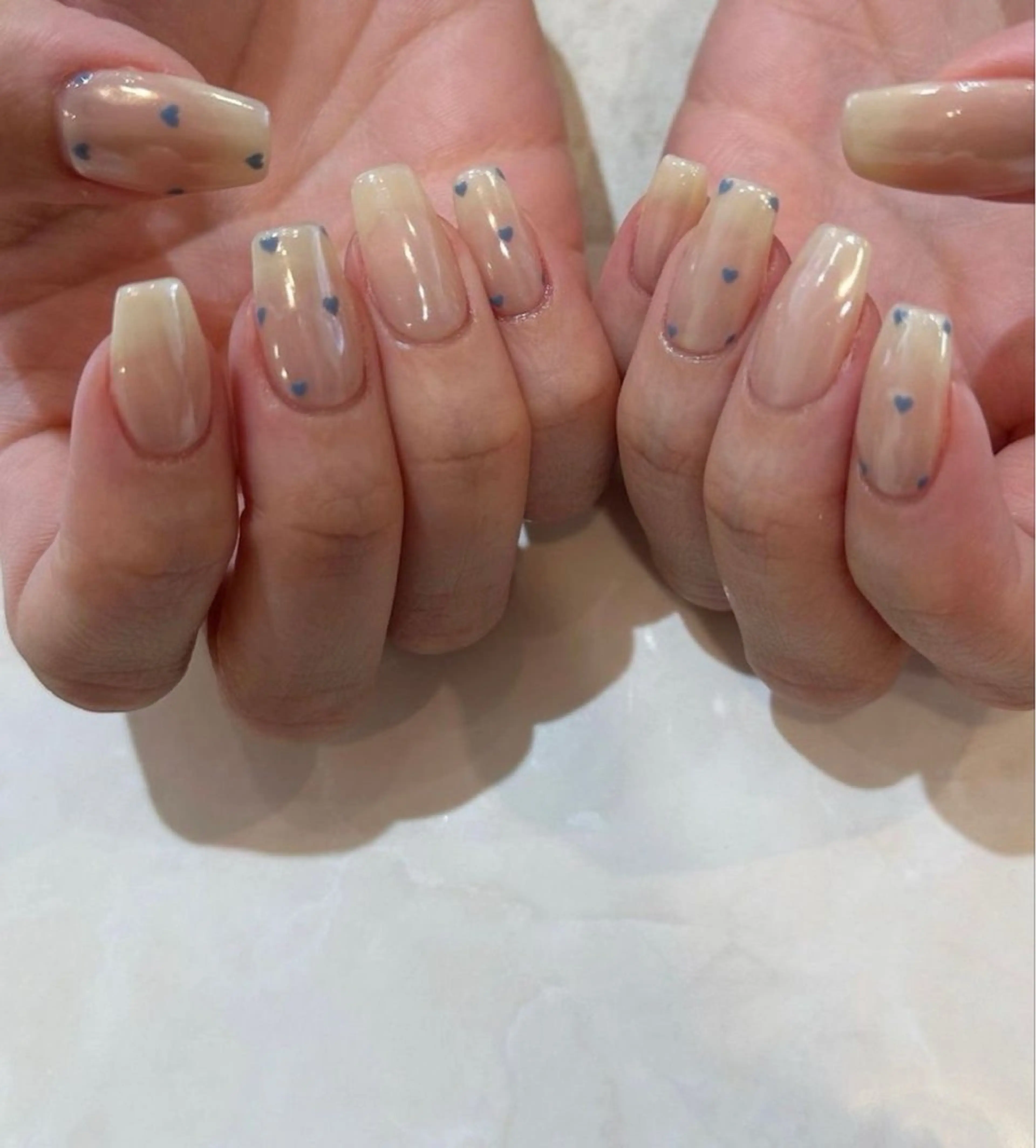 ネイル 韓国ネイル 持ち込み ニュアンスネイル ネイルチップ 冬ネイル LISA ANA.CHUOのネイルデザイン