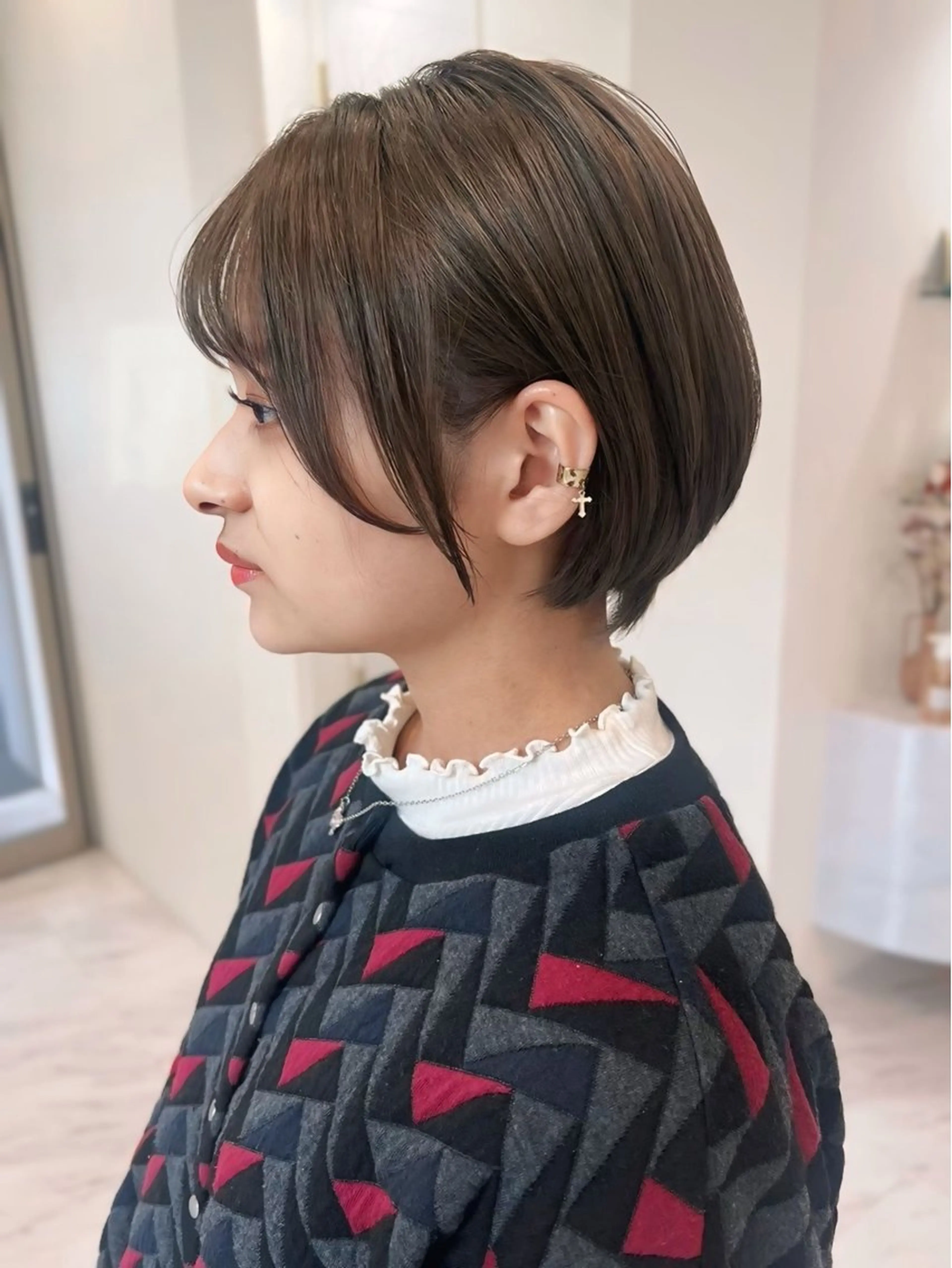 ショート カラー 丸みショート ショートヘア カット ヘアカラー ショート/丸み/ 小顔/ERIのヘアスタイル