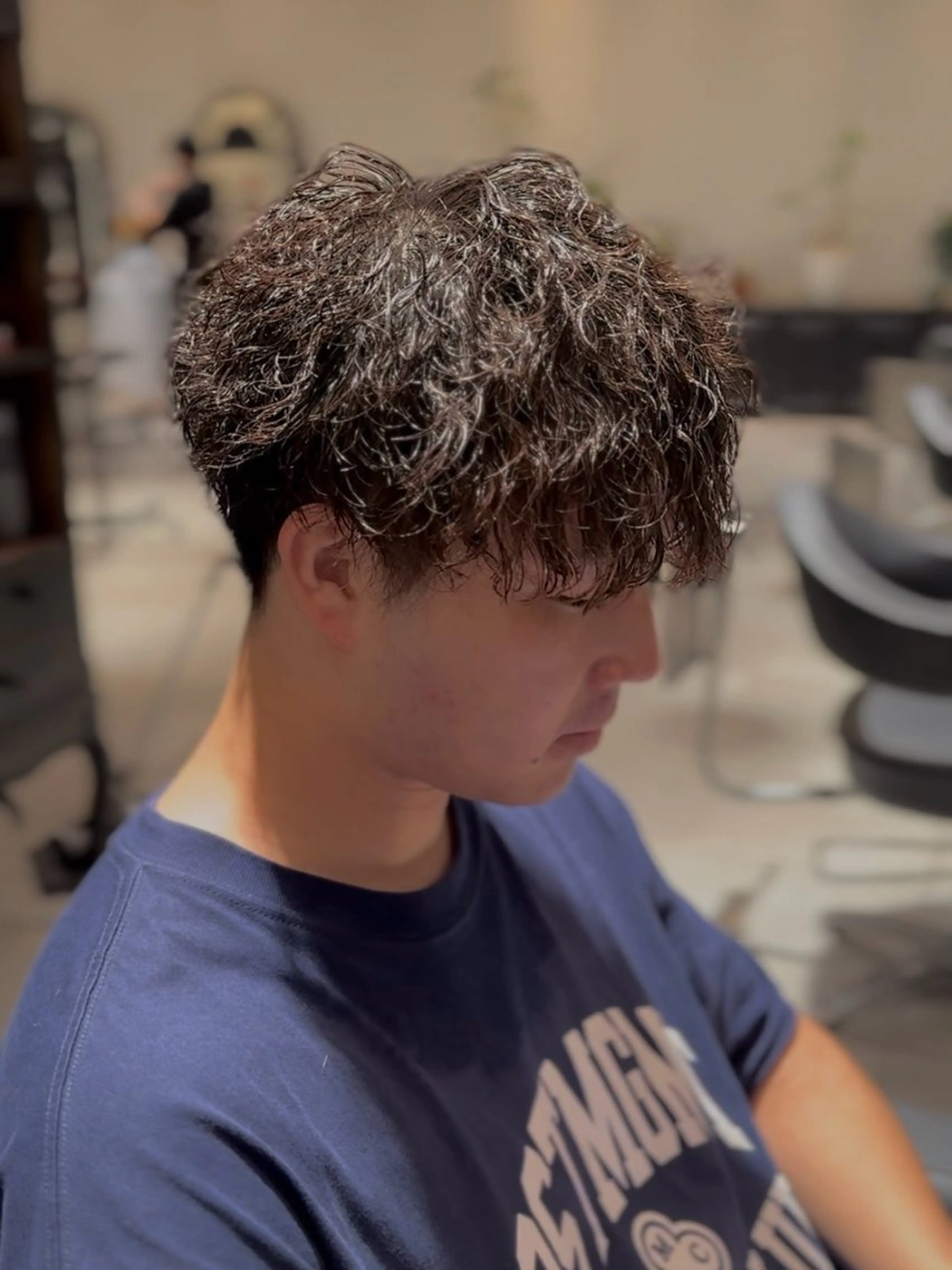 ショート パーマ メンズ カット パーマ トリートメント ヘッドスパ 【tocca茨木】 MOMOKAのヘアスタイル