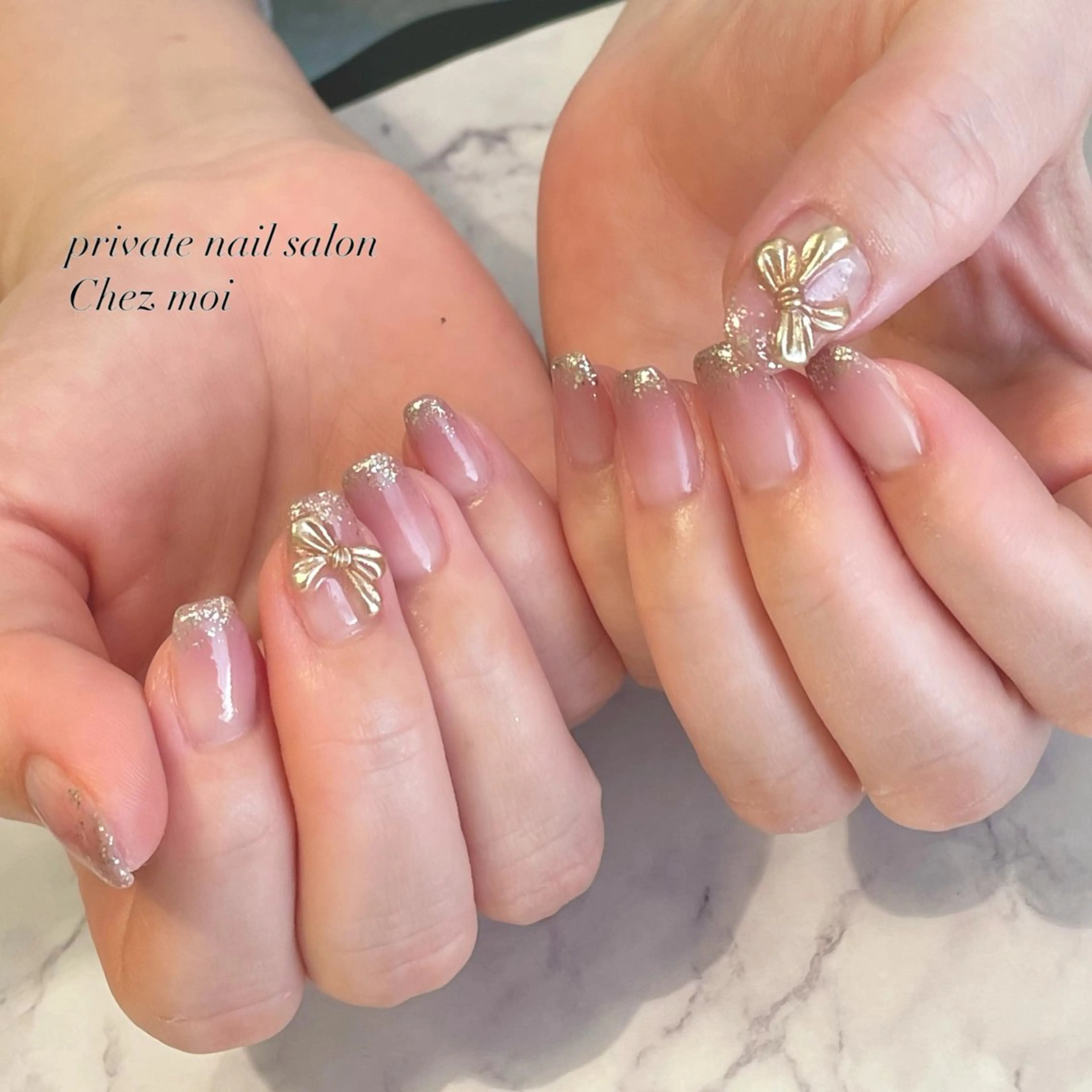 ネイル リボン KOMINE TOMOKOのネイルデザイン