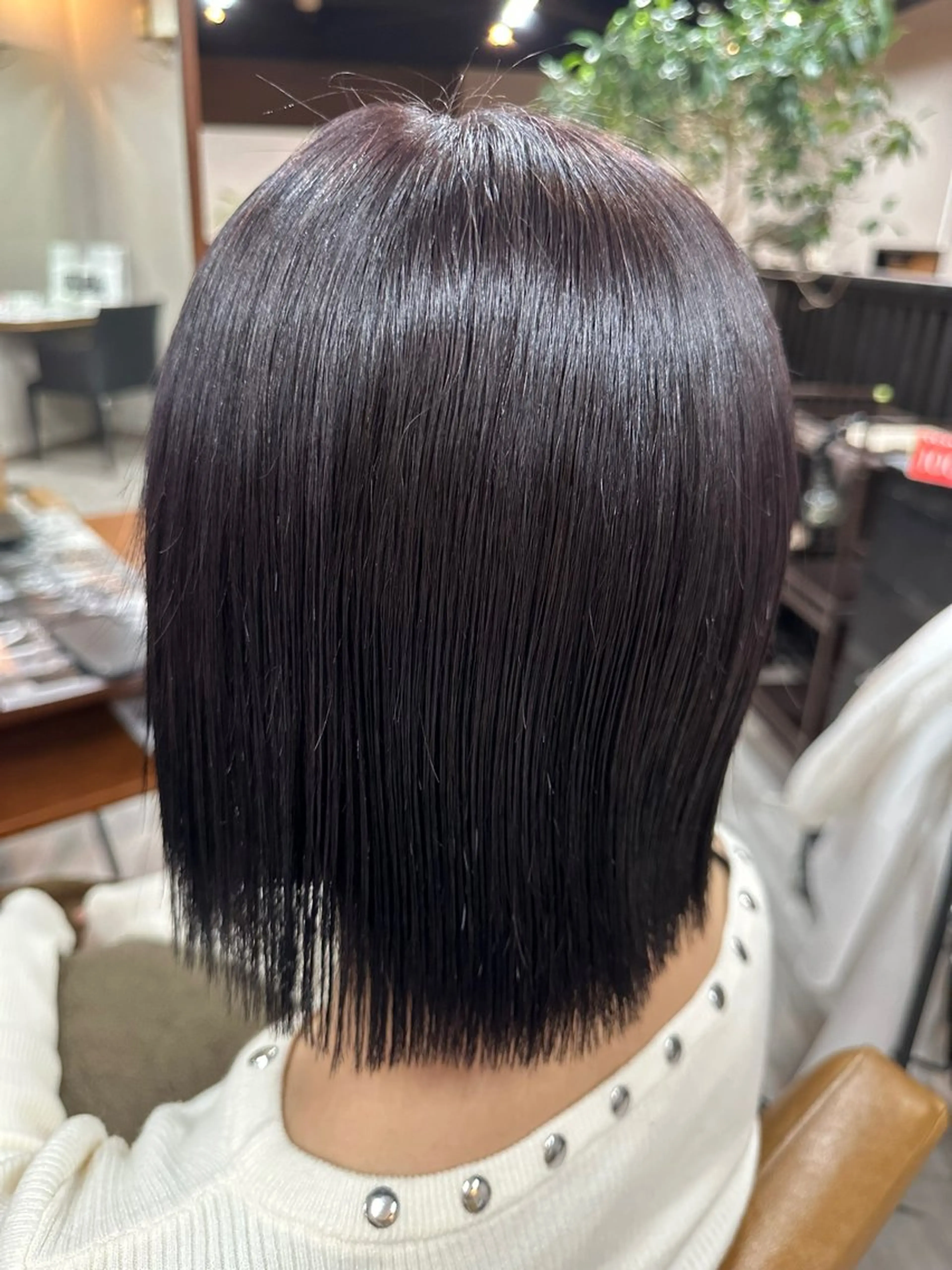 ミディアム カラー バイオレットカラー arika オケシ　リョウダイのヘアスタイル