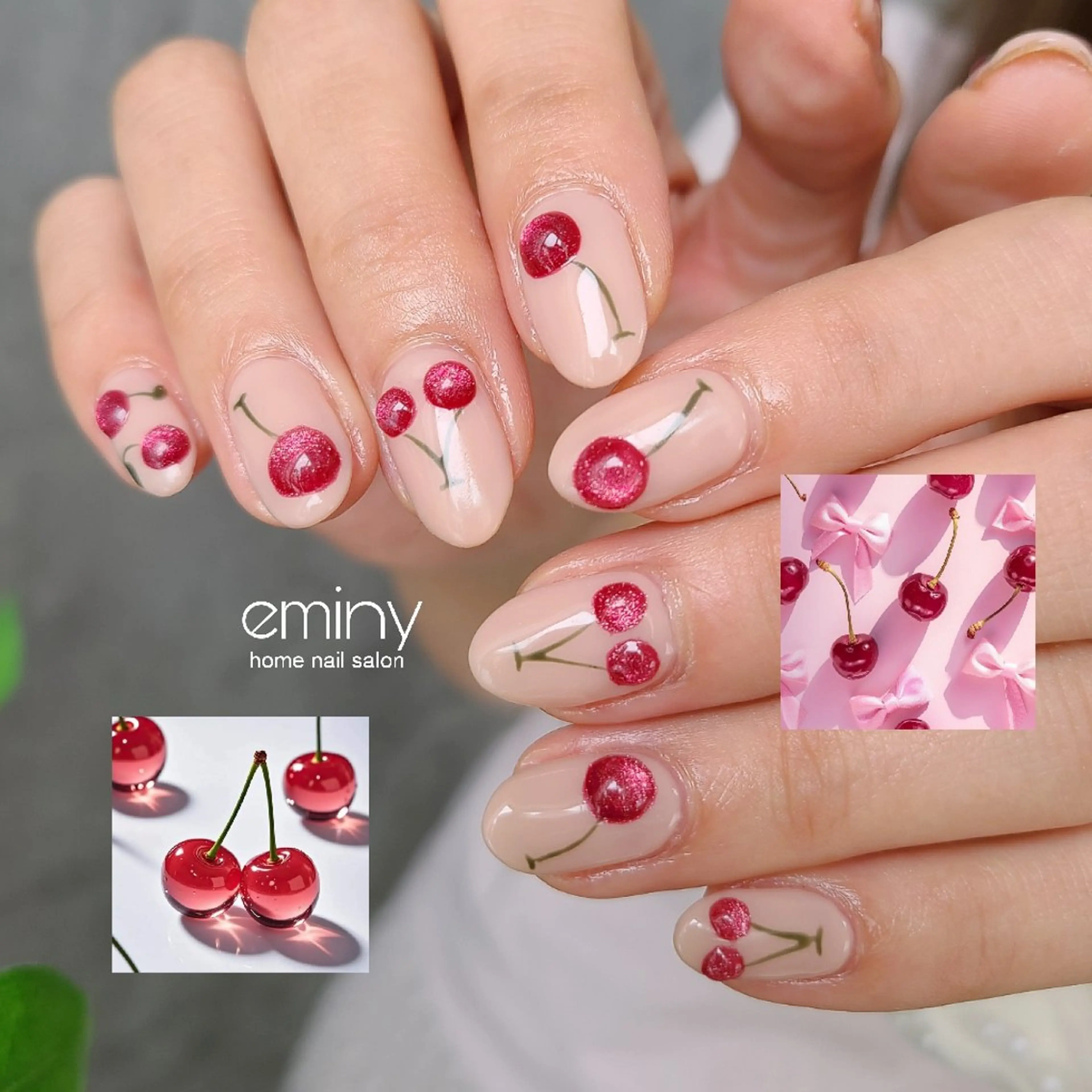 ネイル ジェルネイル 韓国ネイル マグネットネイル ぷっくりネイル ショートネイル ハンドネイル nail salon  eminyのネイルデザイン