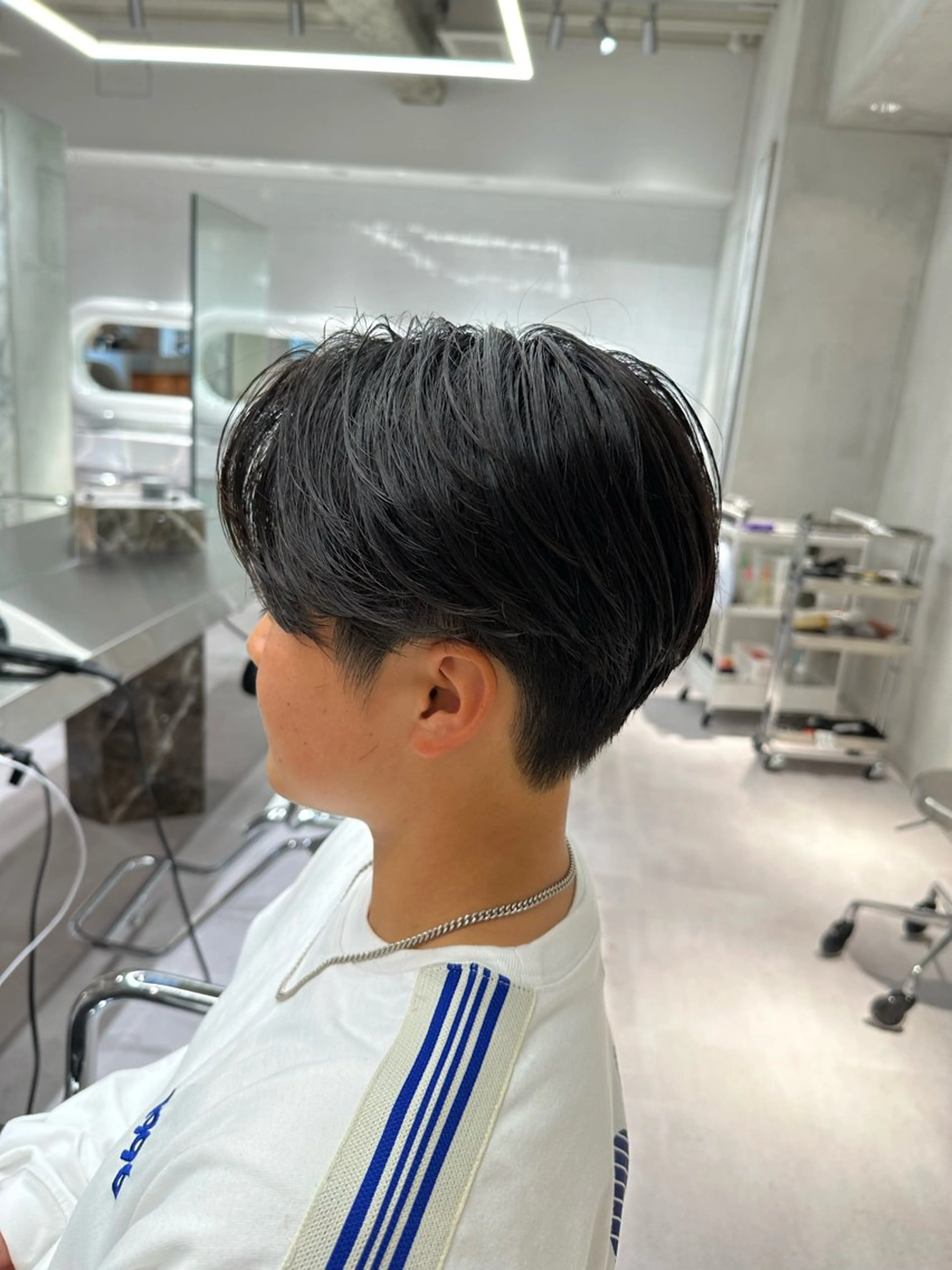 ショート パーマ メンズ カット トリートメント ヘアセット 丸山飛鳥/アメカジ /パーマ/渋谷/のヘアスタイル