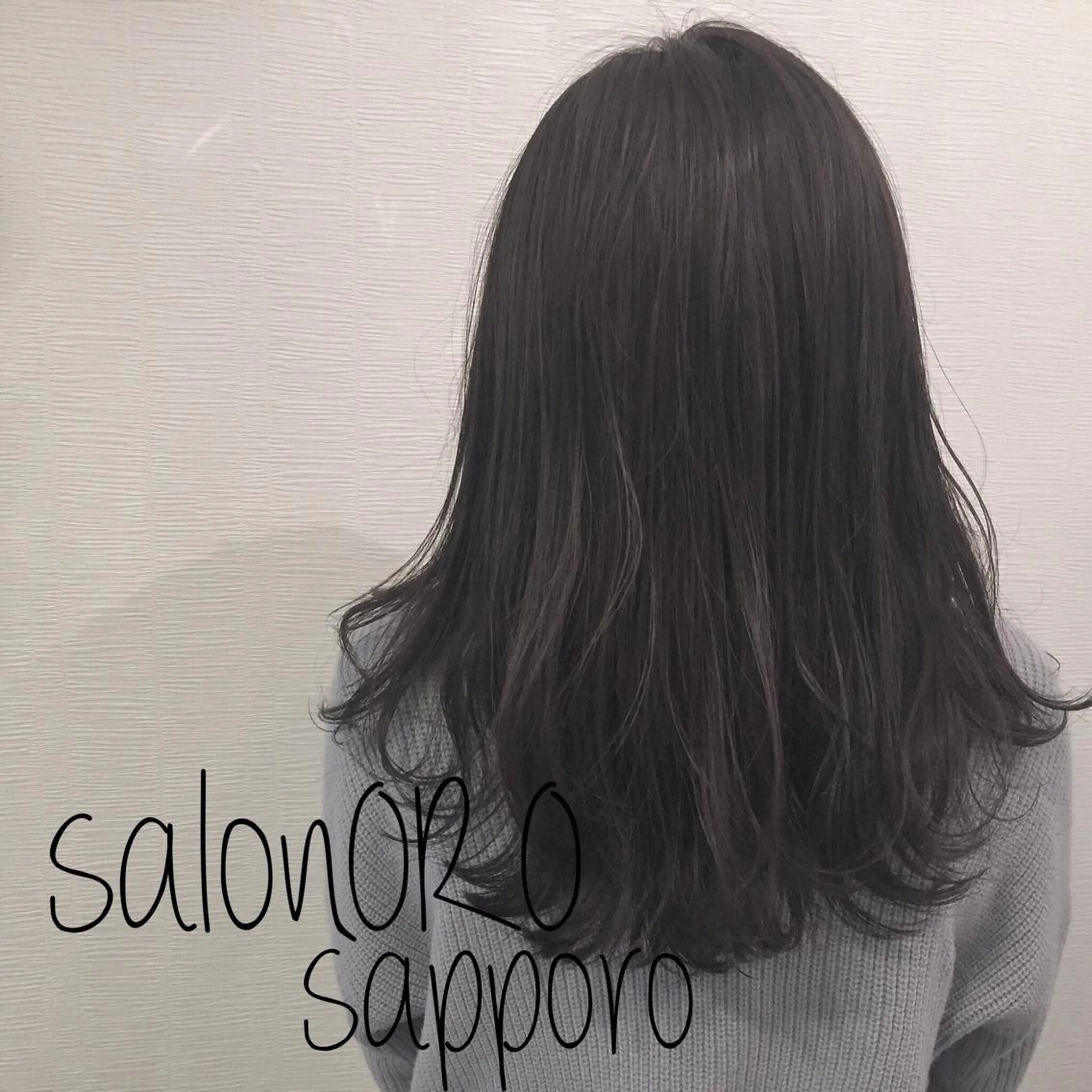 セミロング カラー ブリーチ グレージュ ハイライトカラー ブリーチなしカラー オレンジ カット ヘアカラー トリートメント 池田 真由美のヘアスタイル