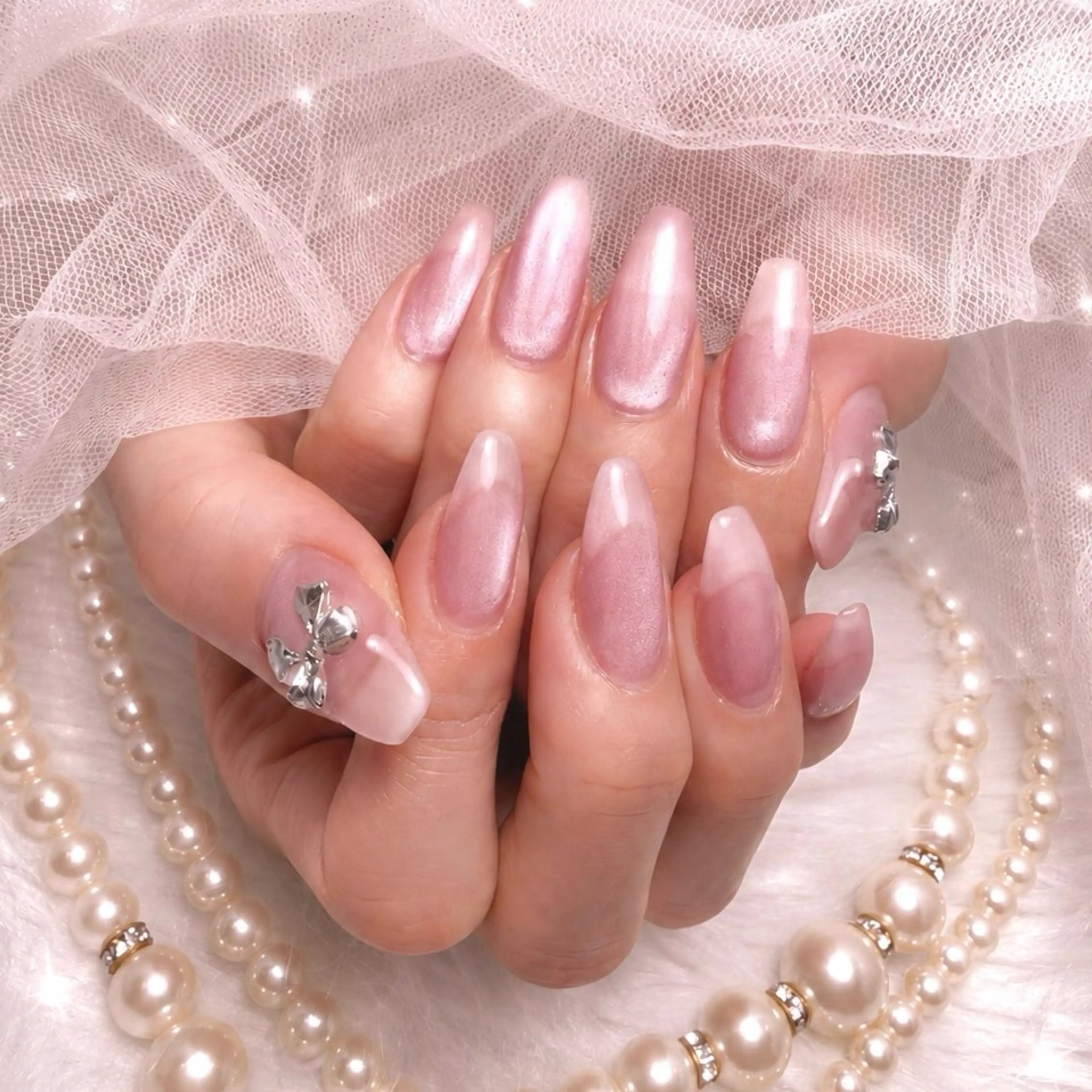 ロング ハンドネイル Conjunim MAMI🎀✨のネイルデザイン