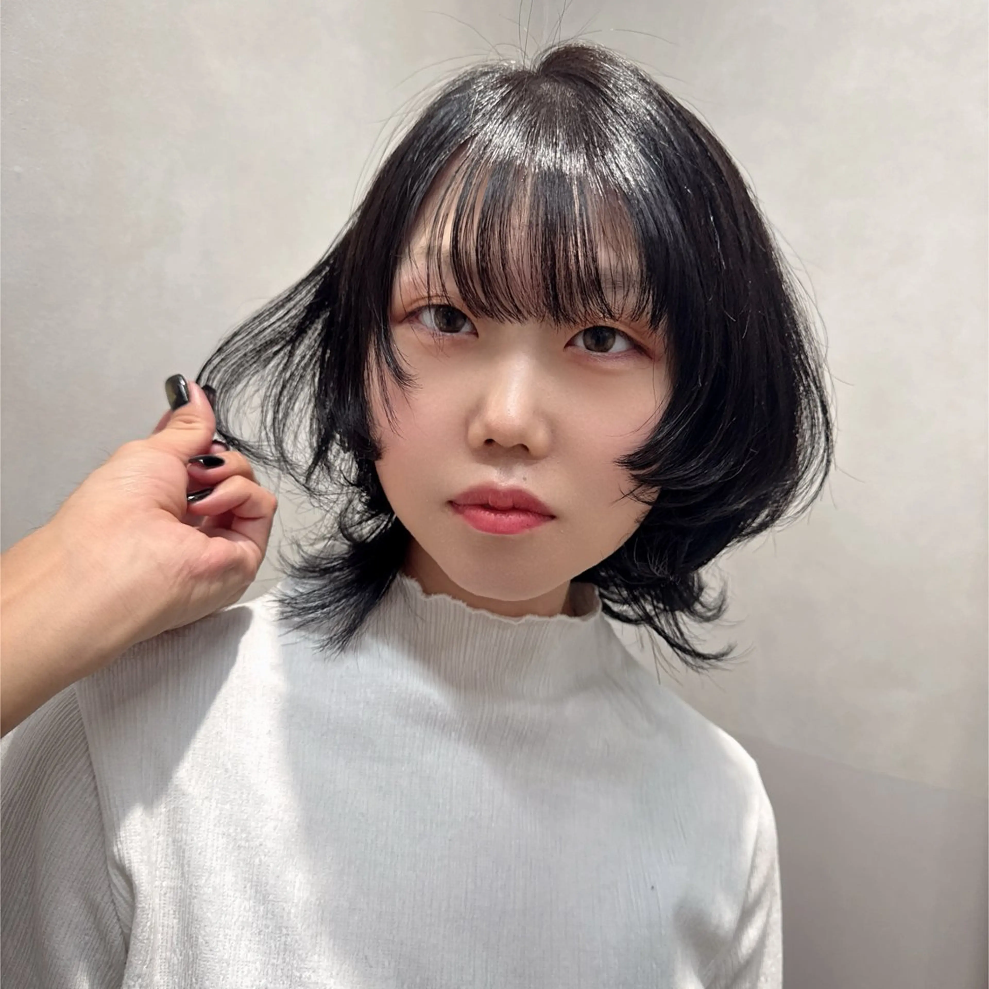 ショート 顔周りカット レイヤーカット ウルフカット カット 森 隆秀/韓国ヘアのヘアスタイル