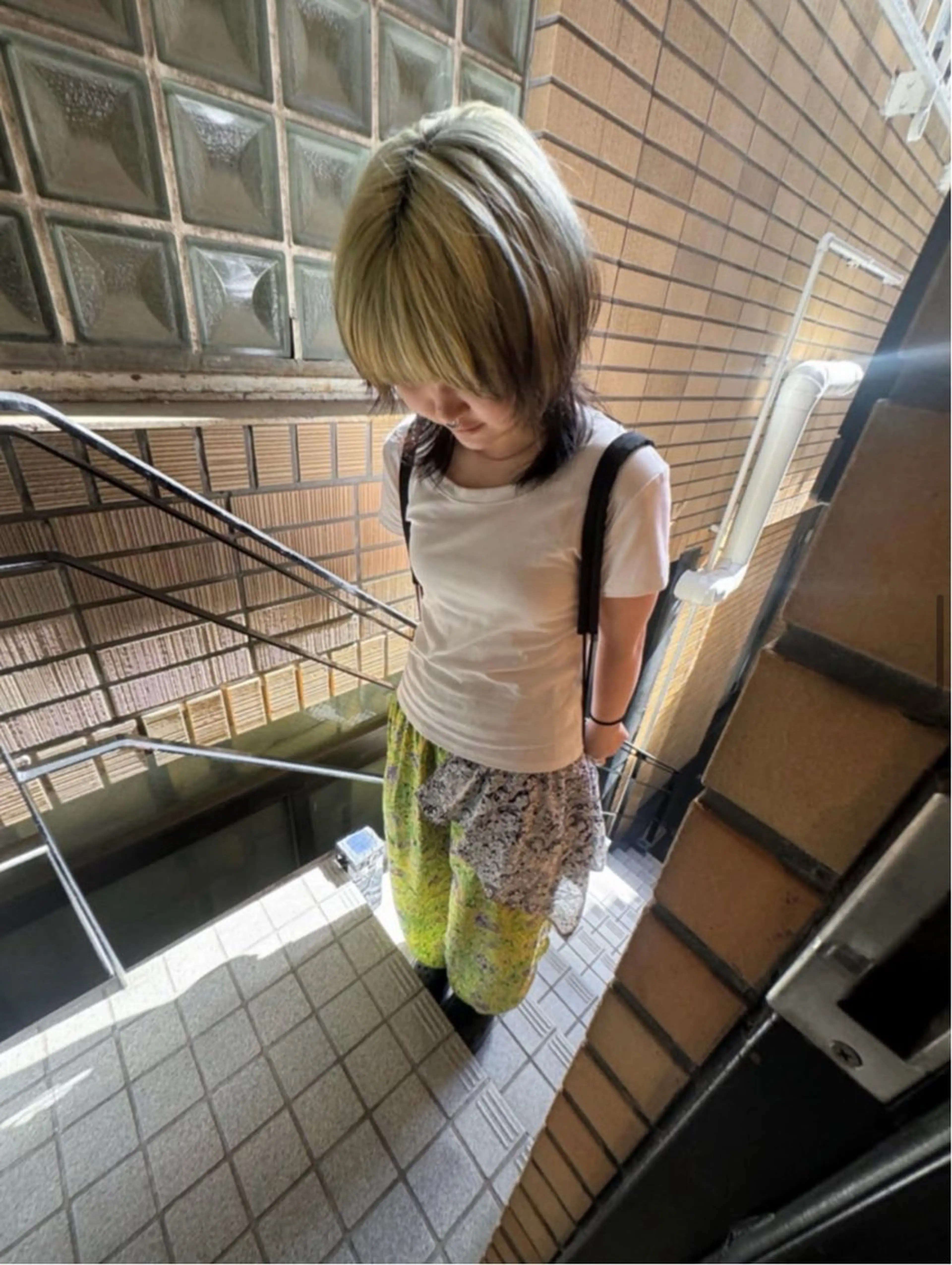 ミディアム カラー ヘアアレンジ BROWN nakano所属・mina 🐈‍⬛ ラフな似合わせヘアのヘアスタイル