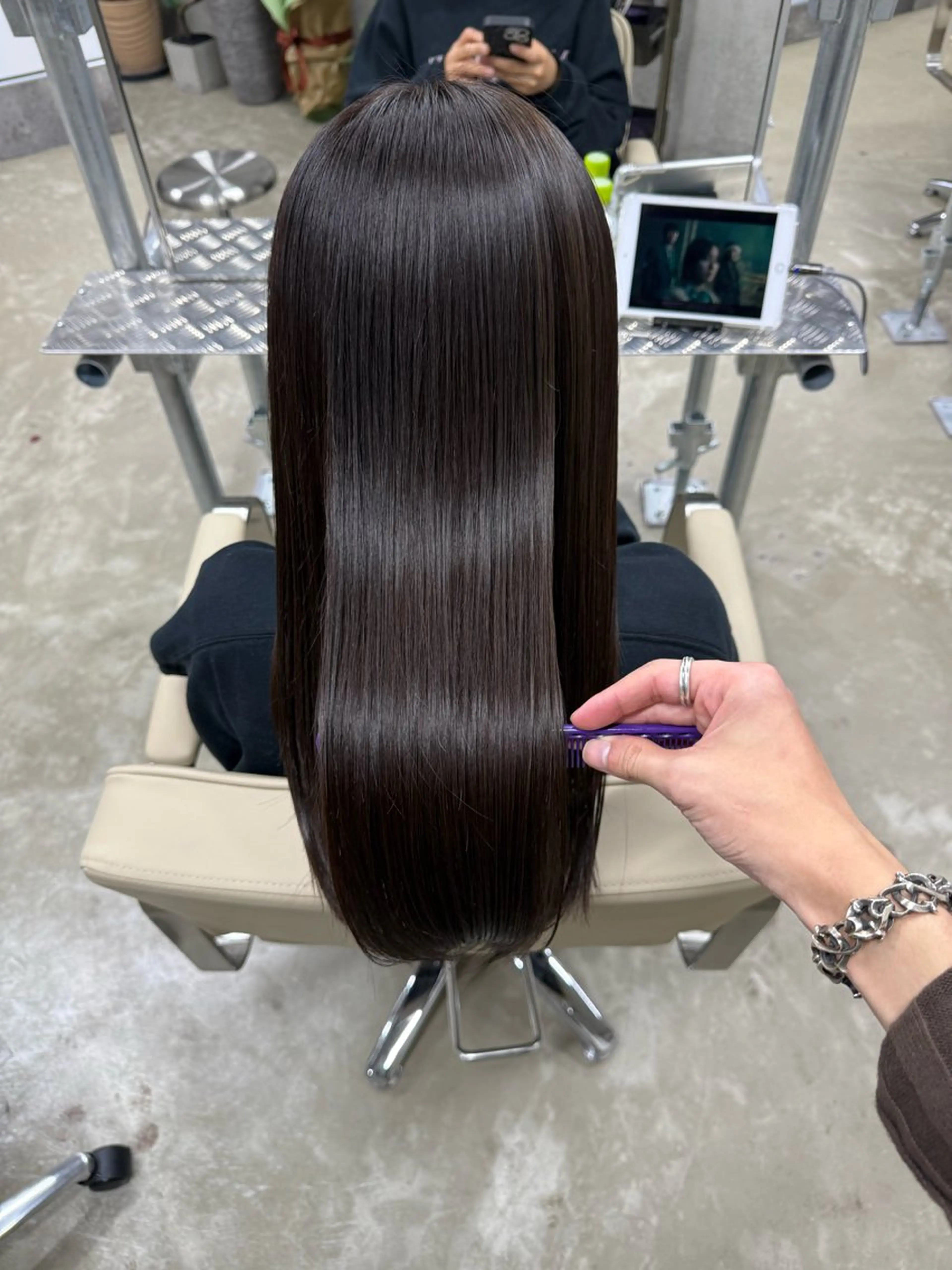 ミディアム ヘアカラー 大野 翔輝のヘアスタイル