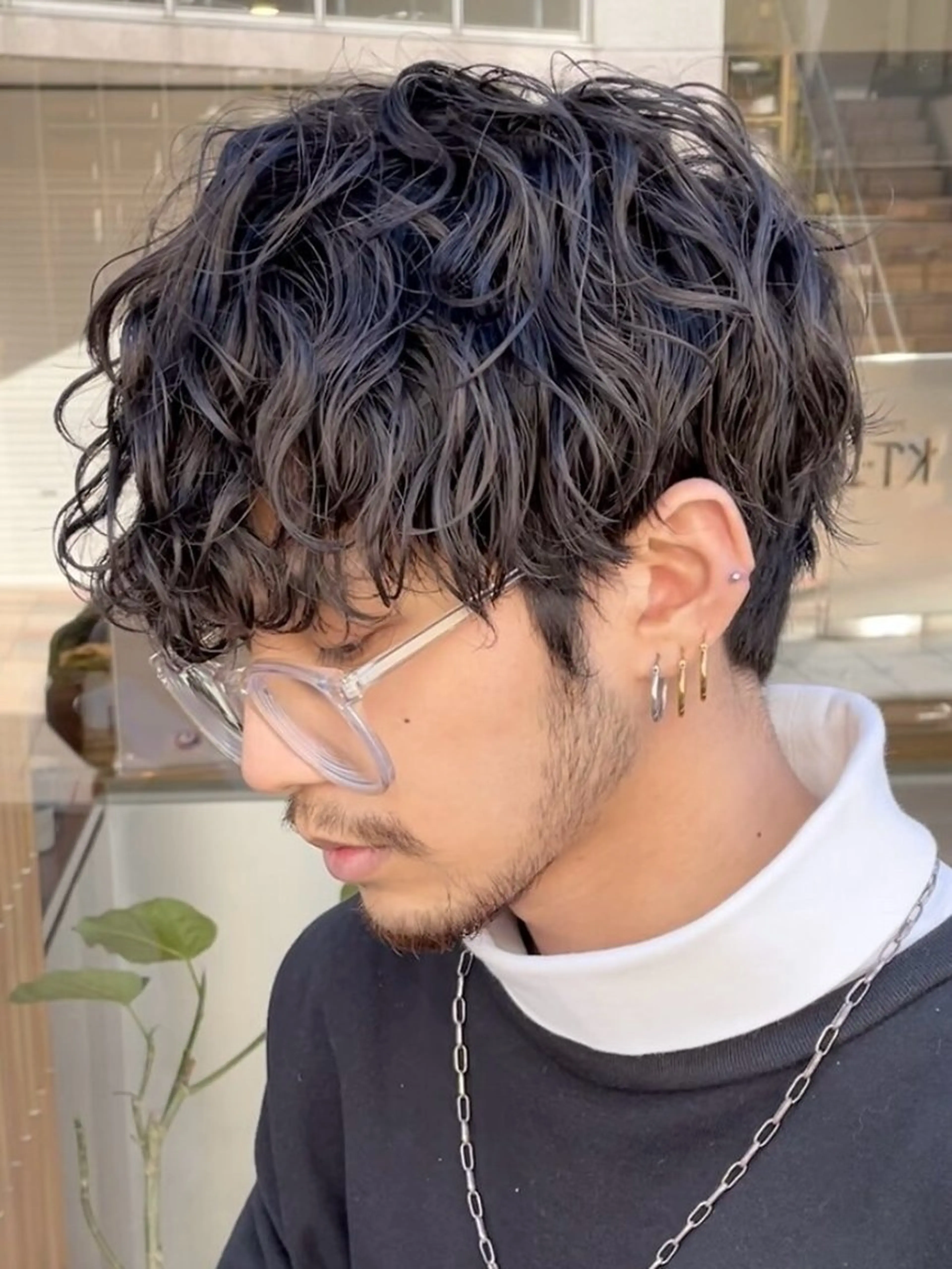 ショート パーマ メンズ カット パーマ トリートメント ヘアセット 11.12月限定割引 fifth前比嘉💥のヘアスタイル