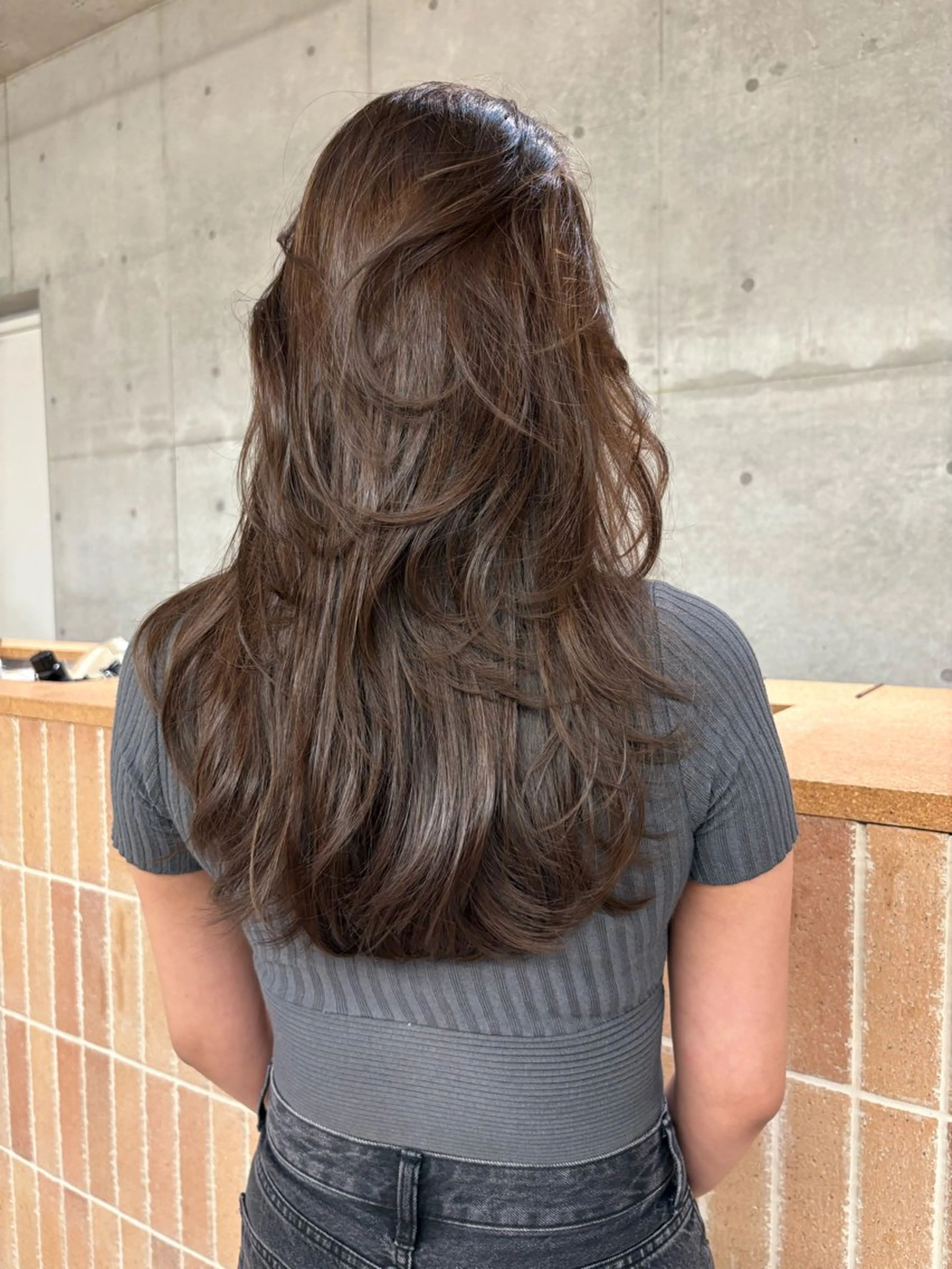 ロング カラー ヘアカラー トリートメント レイヤー/柔色 カラー/SAkiのヘアスタイル