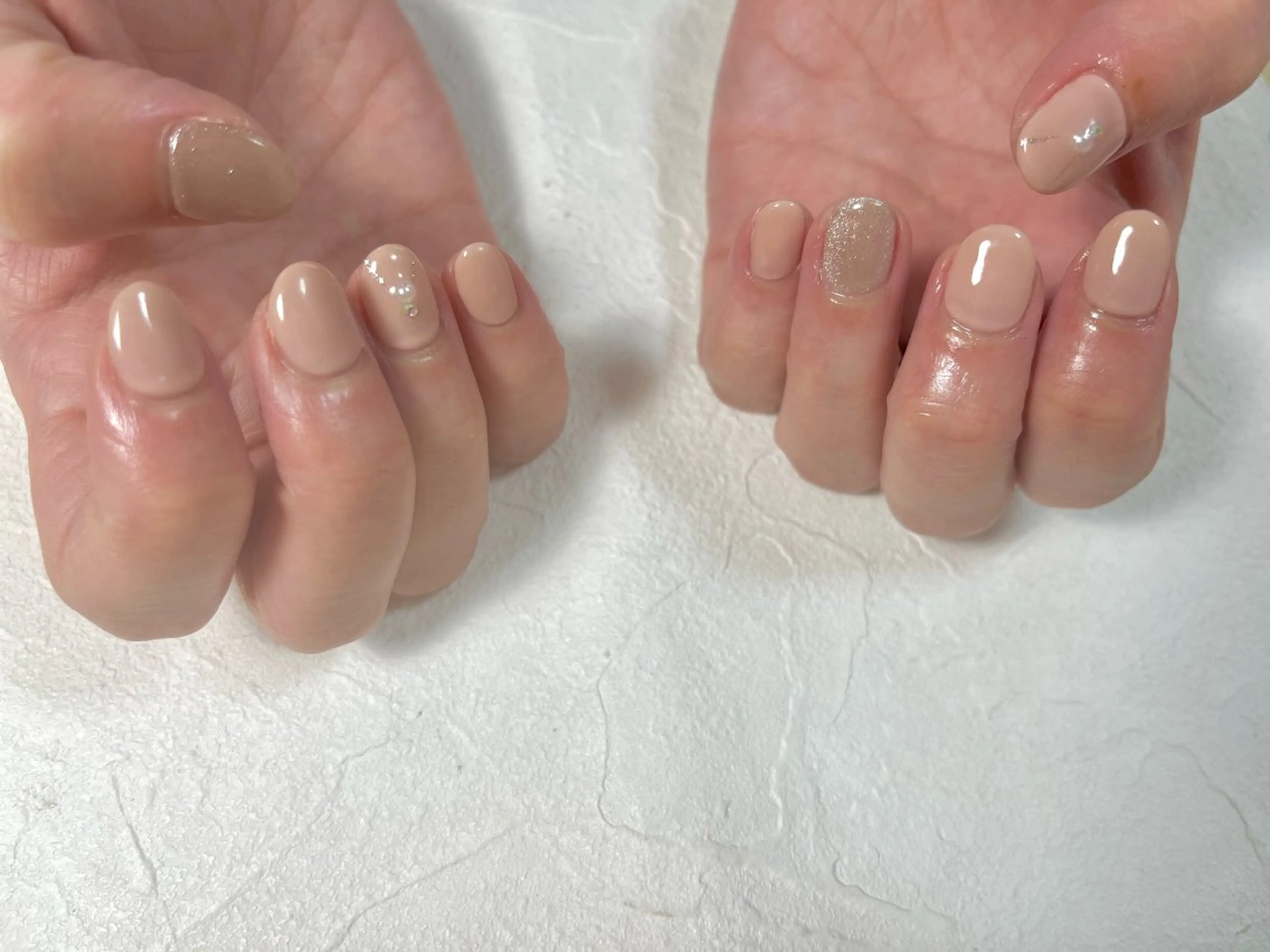 ネイル オーロラネイル フットネイル フレンチネイル ジェルネイル 韓国ネイル ハンドネイル kiki nail たまプラーザのネイルデザイン