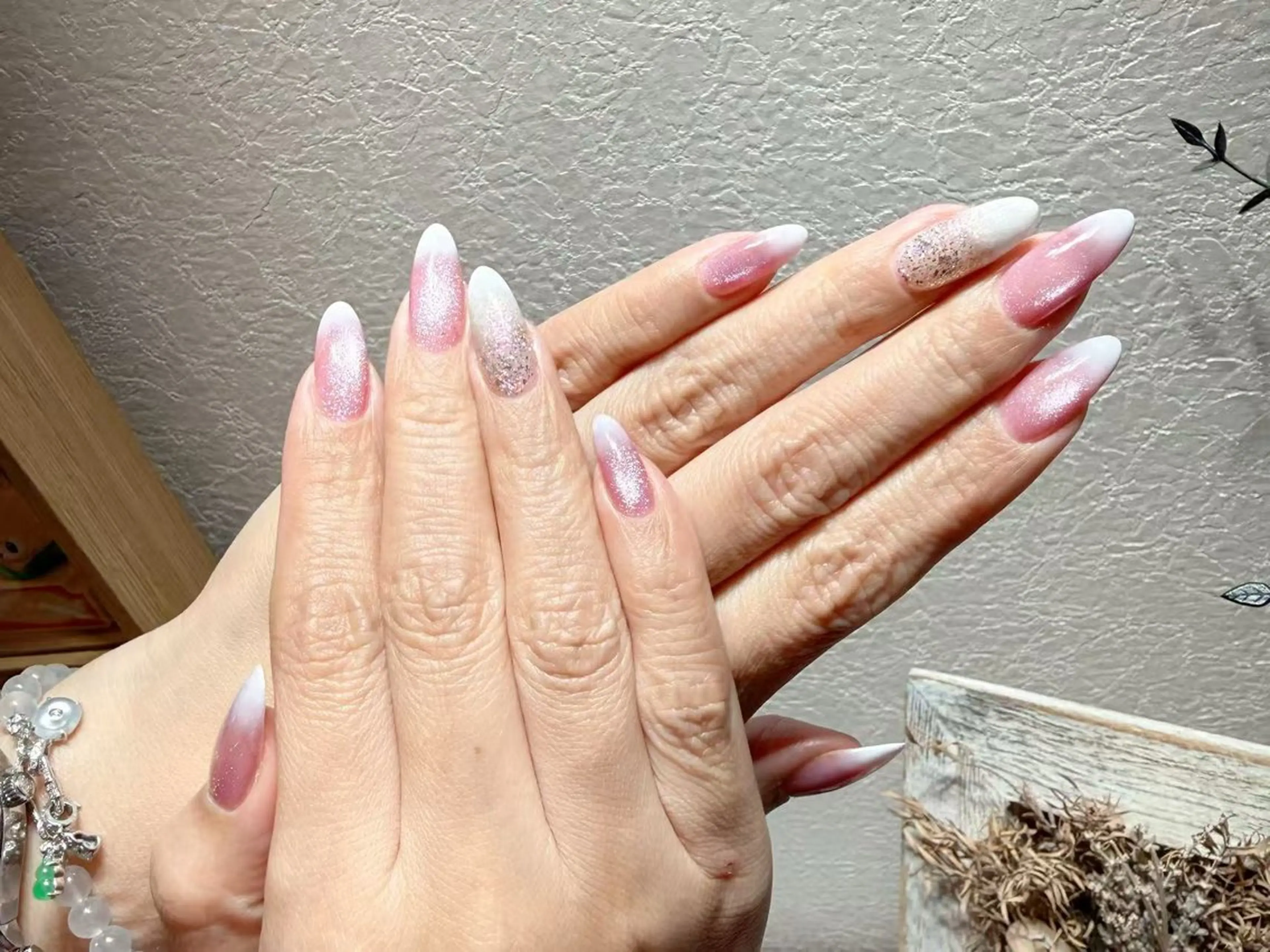 ネイル アートネイル フットネイル ジェルネイル ハート マグネットネイル babarla Nailのネイルデザイン