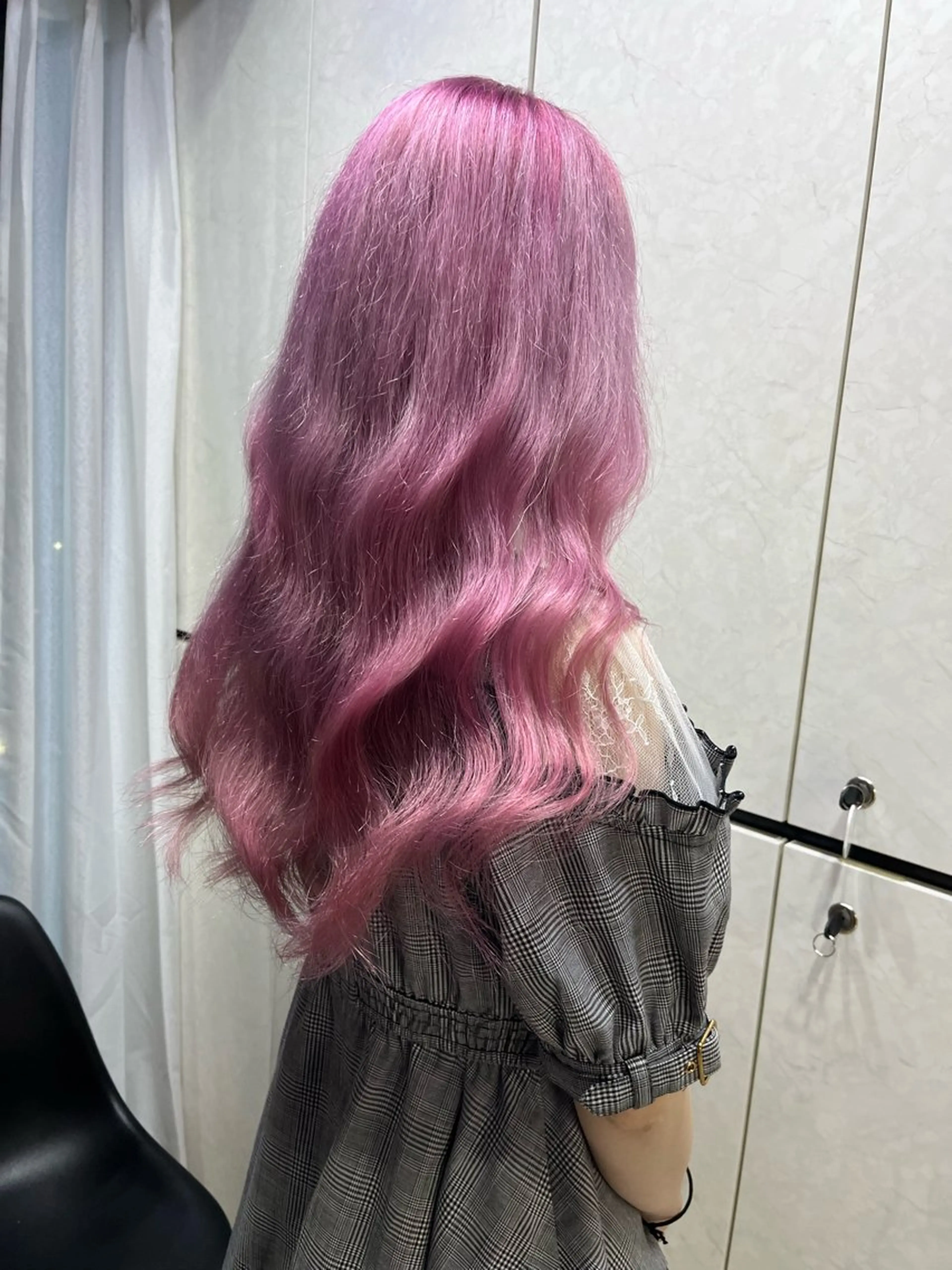 セミロング 濱川響太レディース カットモデルのヘアスタイル