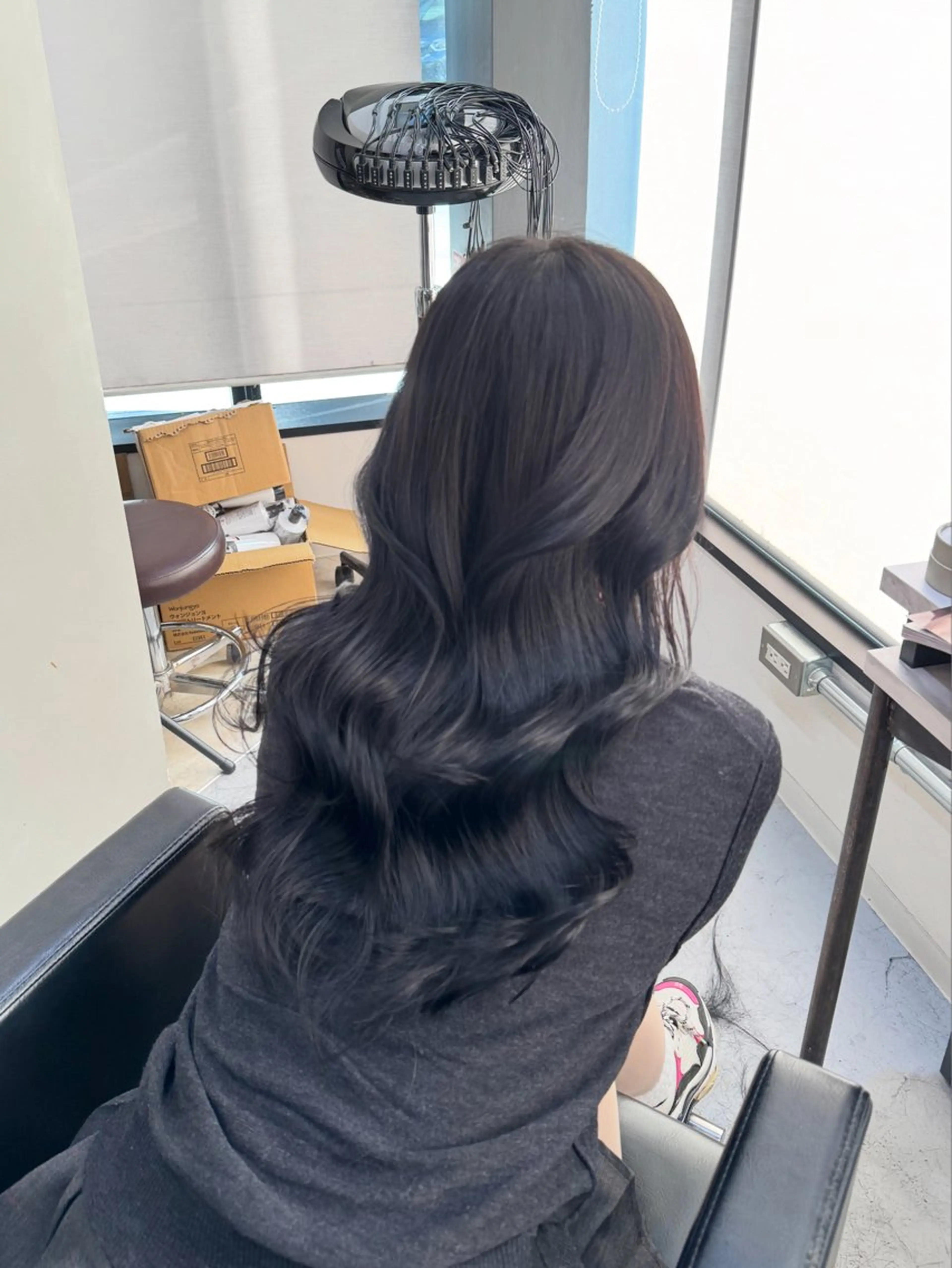 ロング カラー カット ヘアカラー トリートメント 韓国ヘア🇰🇷 YUKINAのヘアスタイル