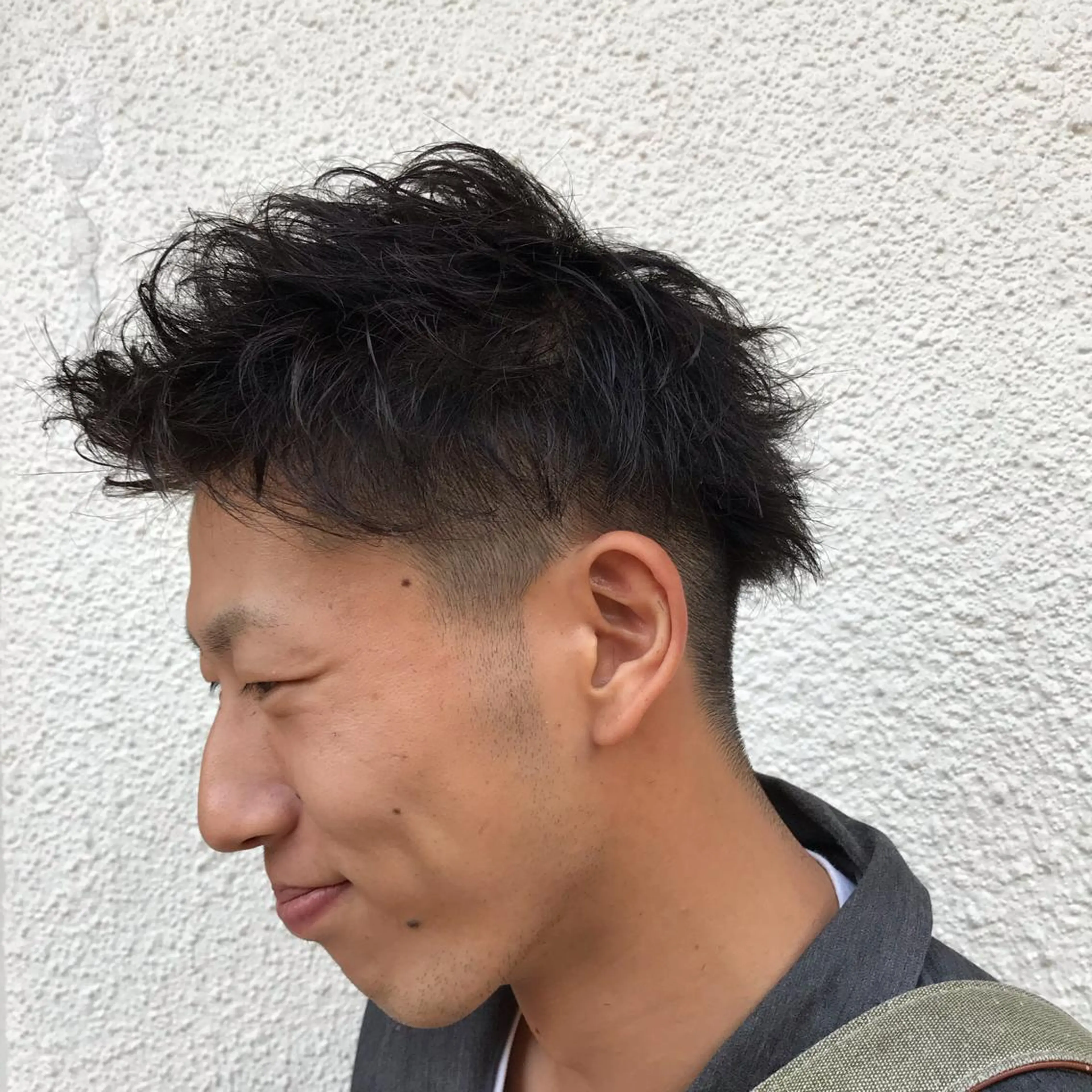 ショート カラー パーマ メンズ ニュアンスパーマ/ レイヤー/茶屋町のヘアスタイル