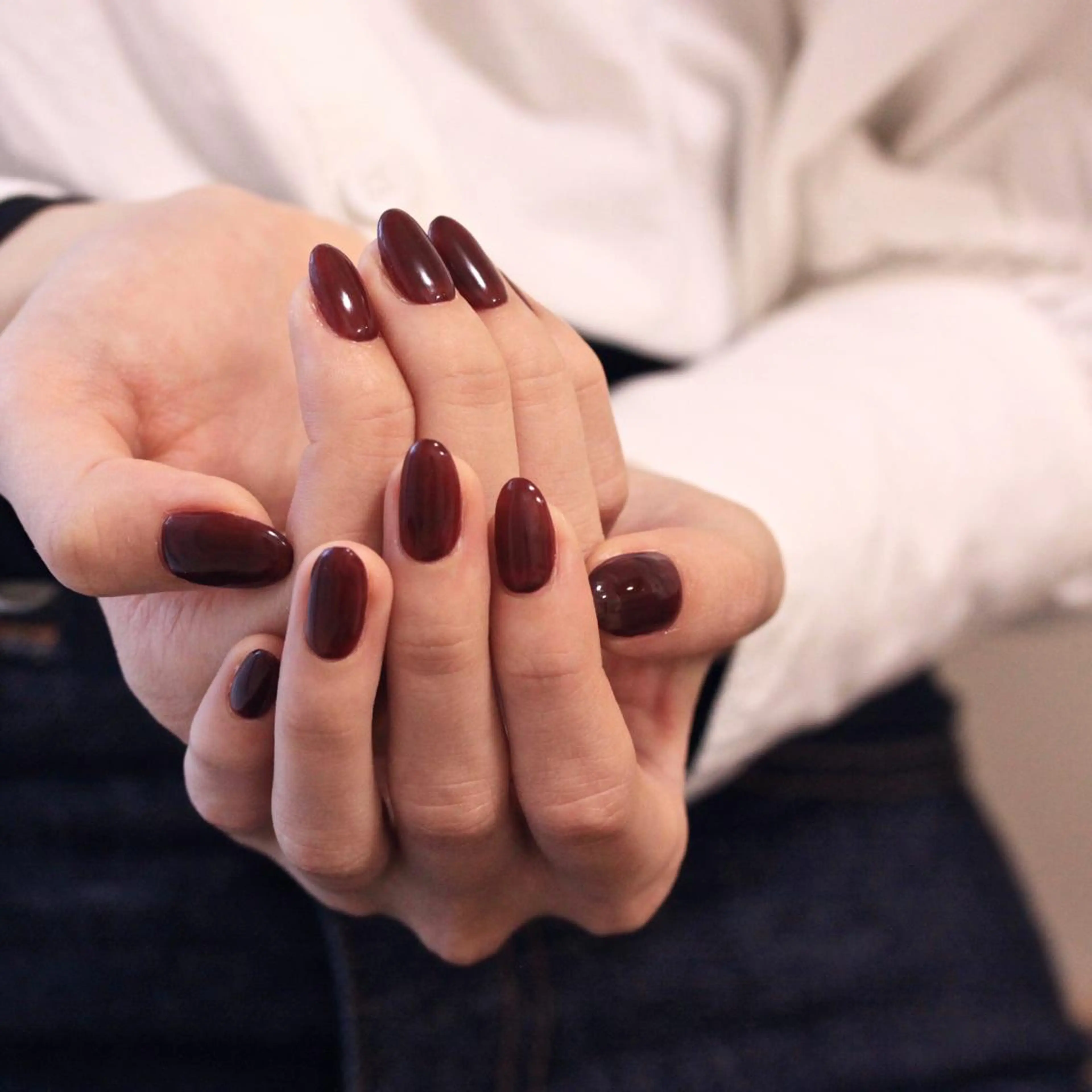 ネイル ボルドー ハンドネイル Elio 国泰寺のネイルデザイン