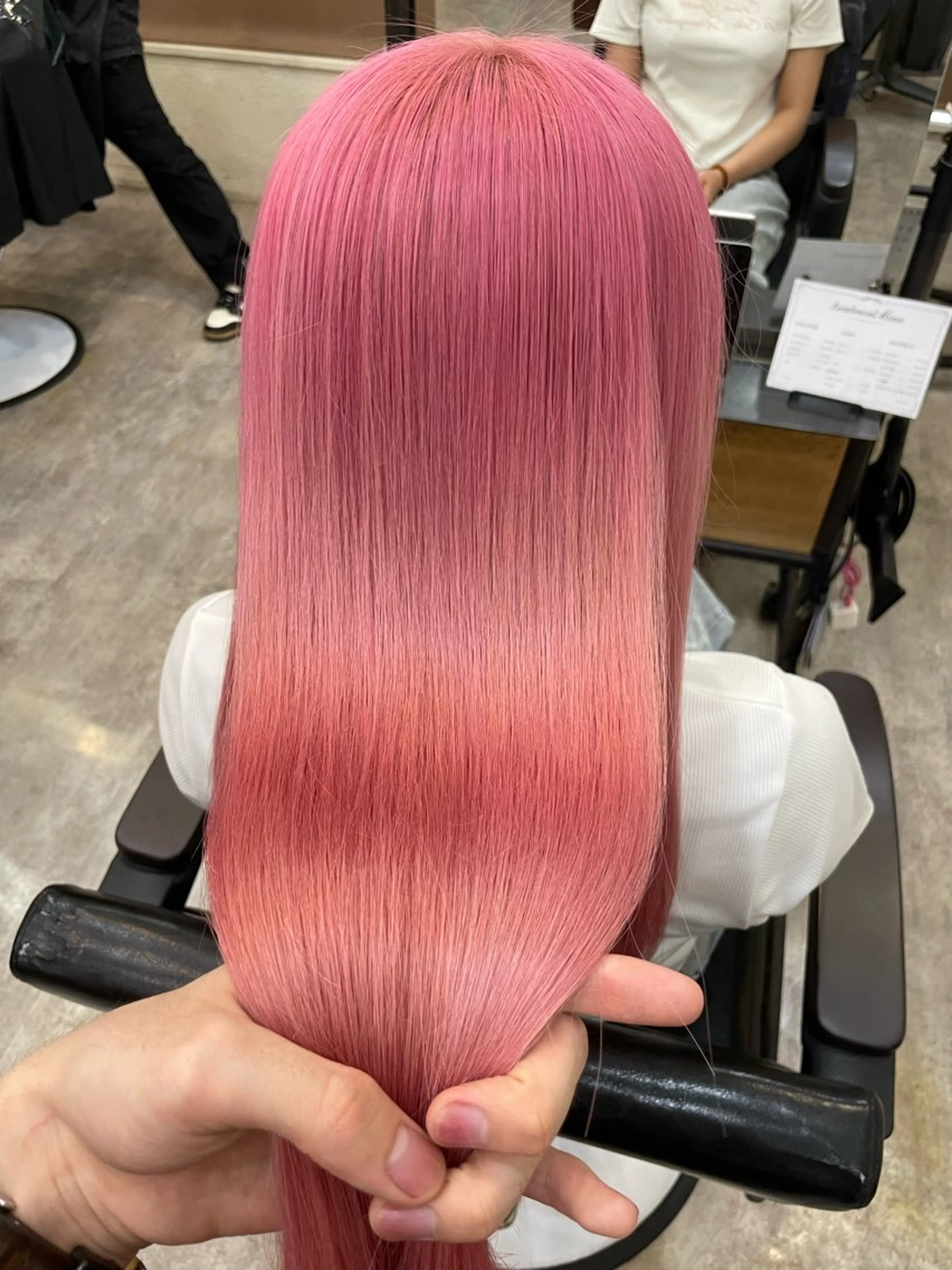 ロング カラー ベージュカラー ブロンド ピンクカラー ピンクベージュ ホワイトピンク 🐾Kenta🐾✰ ブリーチカラー✰のヘアスタイル