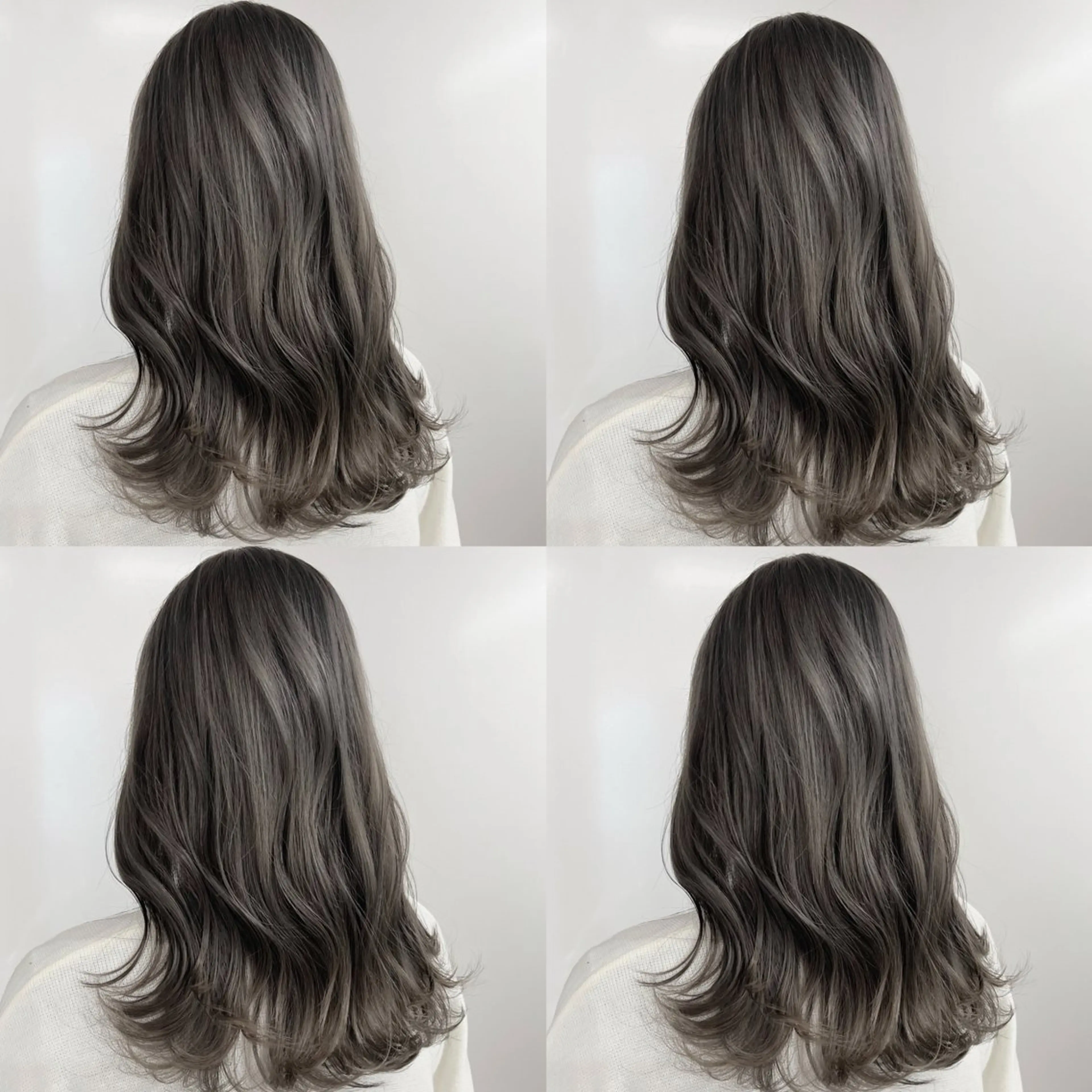 ミディアム ヘアカラー トリートメント ヘッドスパ 透明感♡グレージュ ♡ミルクティー♡のヘアスタイル