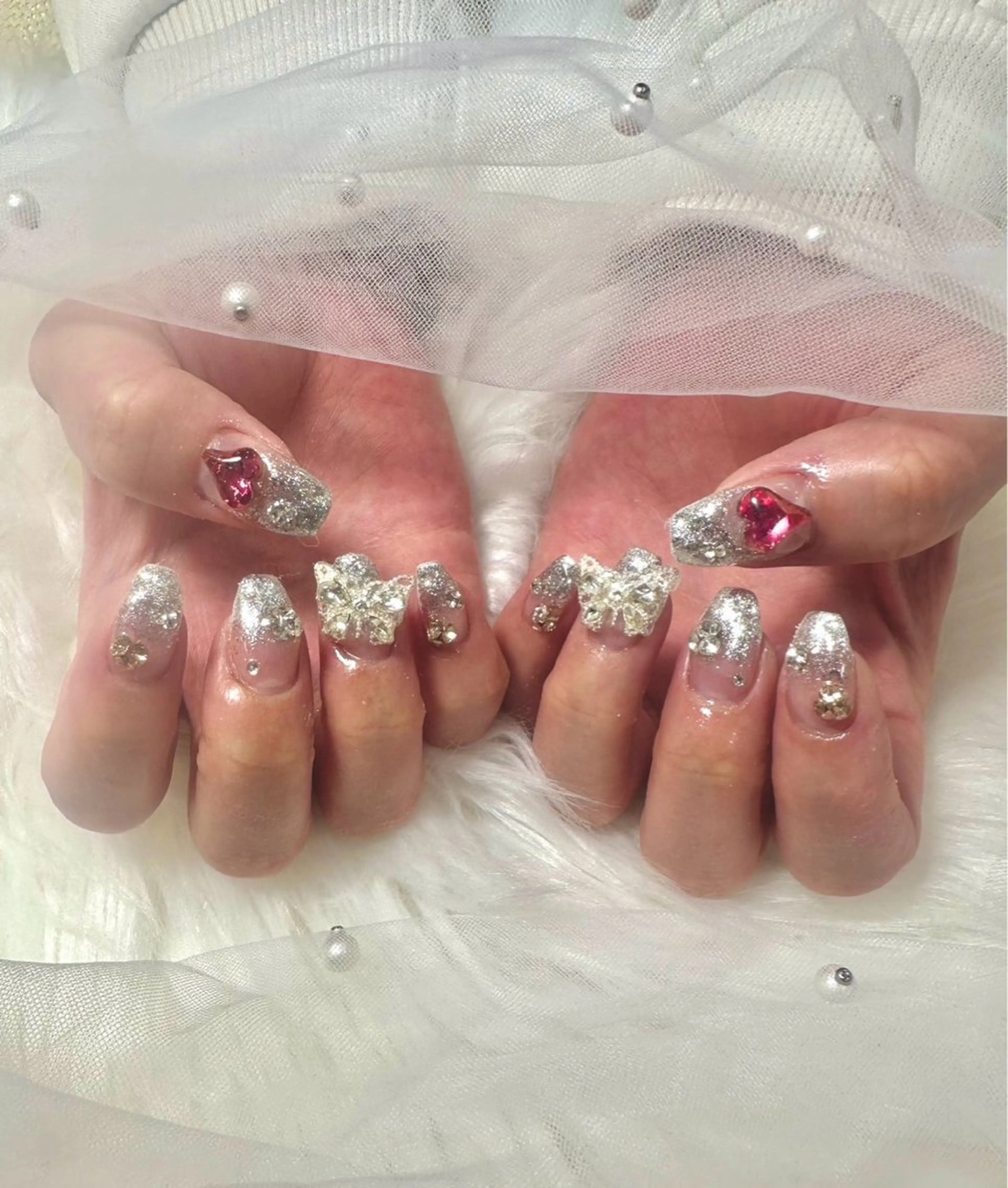 ネイル 長さ出し フットネイル ジェルネイル 韓国ネイル マグネットネイル #Amin nail salonのネイルデザイン