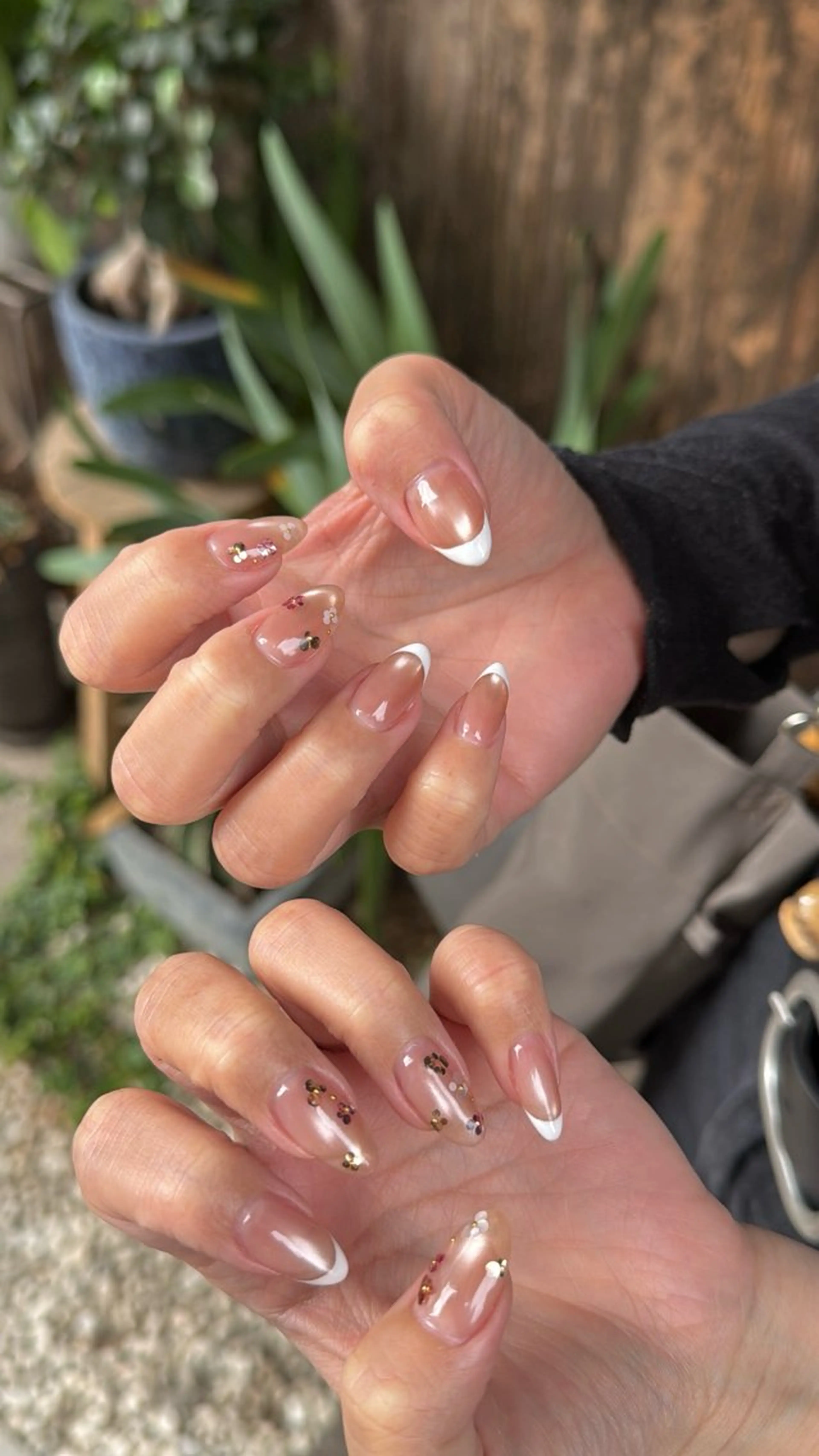 ネイル フラッシュネイル フラッシュマグ フットネイル フレンチネイル 韓国ネイル ハンドネイル SAKU nail 作島茜のネイルデザイン