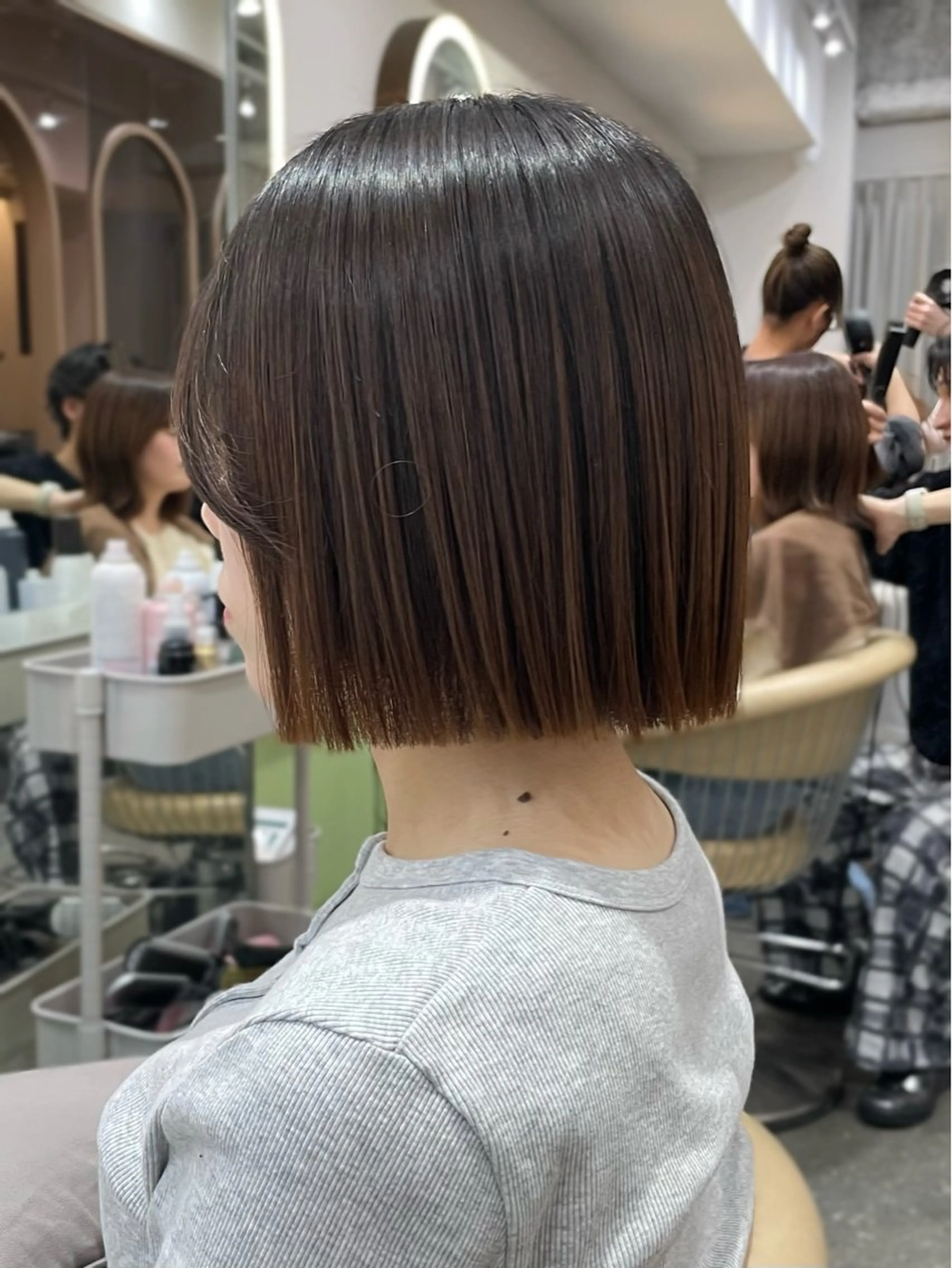 ショート カット 縮毛矯正 トリートメント 🐥ボブ/レイヤー 縮毛矯正/halcaのヘアスタイル
