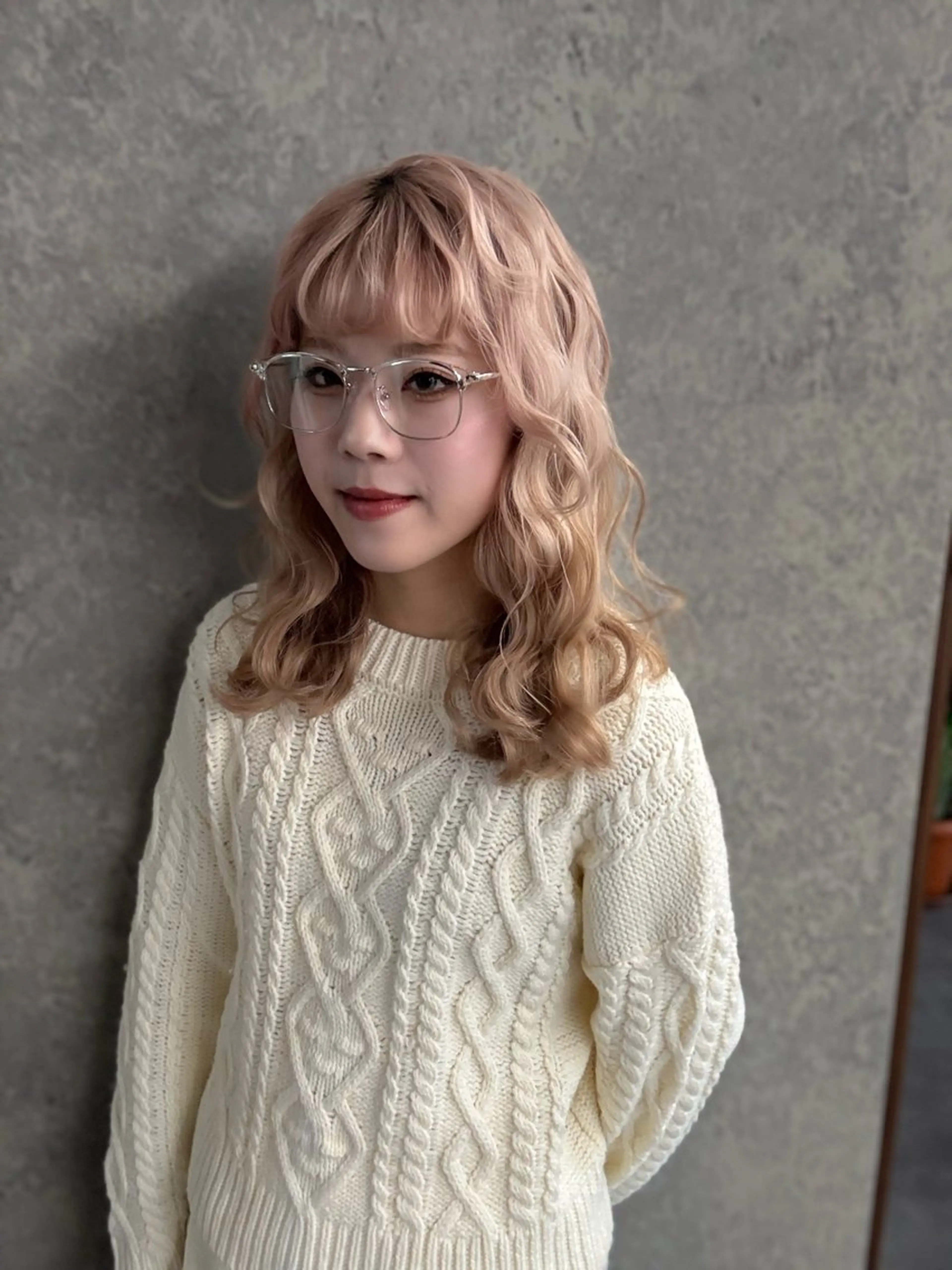 セミロング カラー ヘアアレンジ 三軒茶屋髪質改善🌼 リズキのヘアスタイル