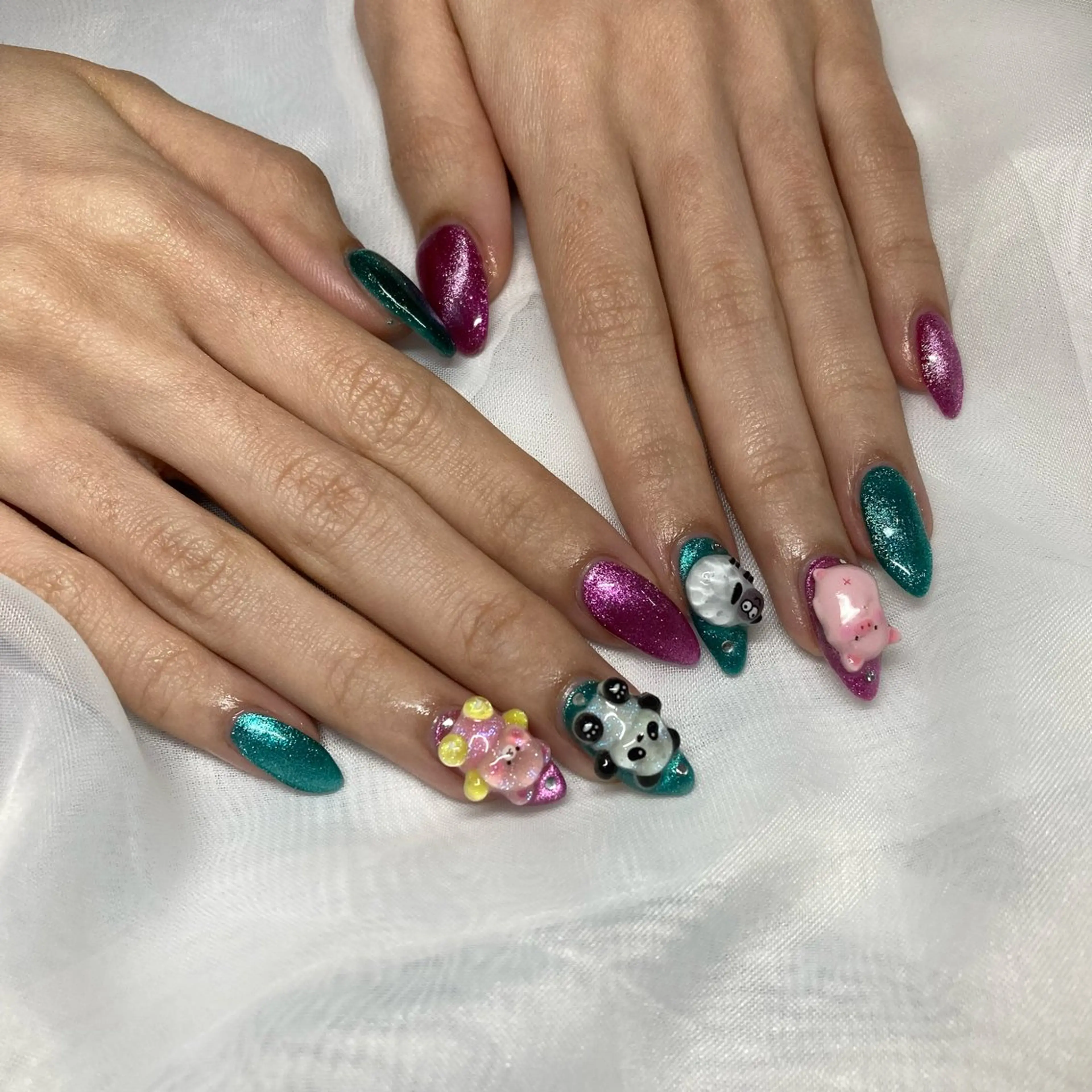 ネイル 長さ出し ニュアンスネイル ワンカラーネイル ハンドネイル Gracias. rieのネイルデザイン