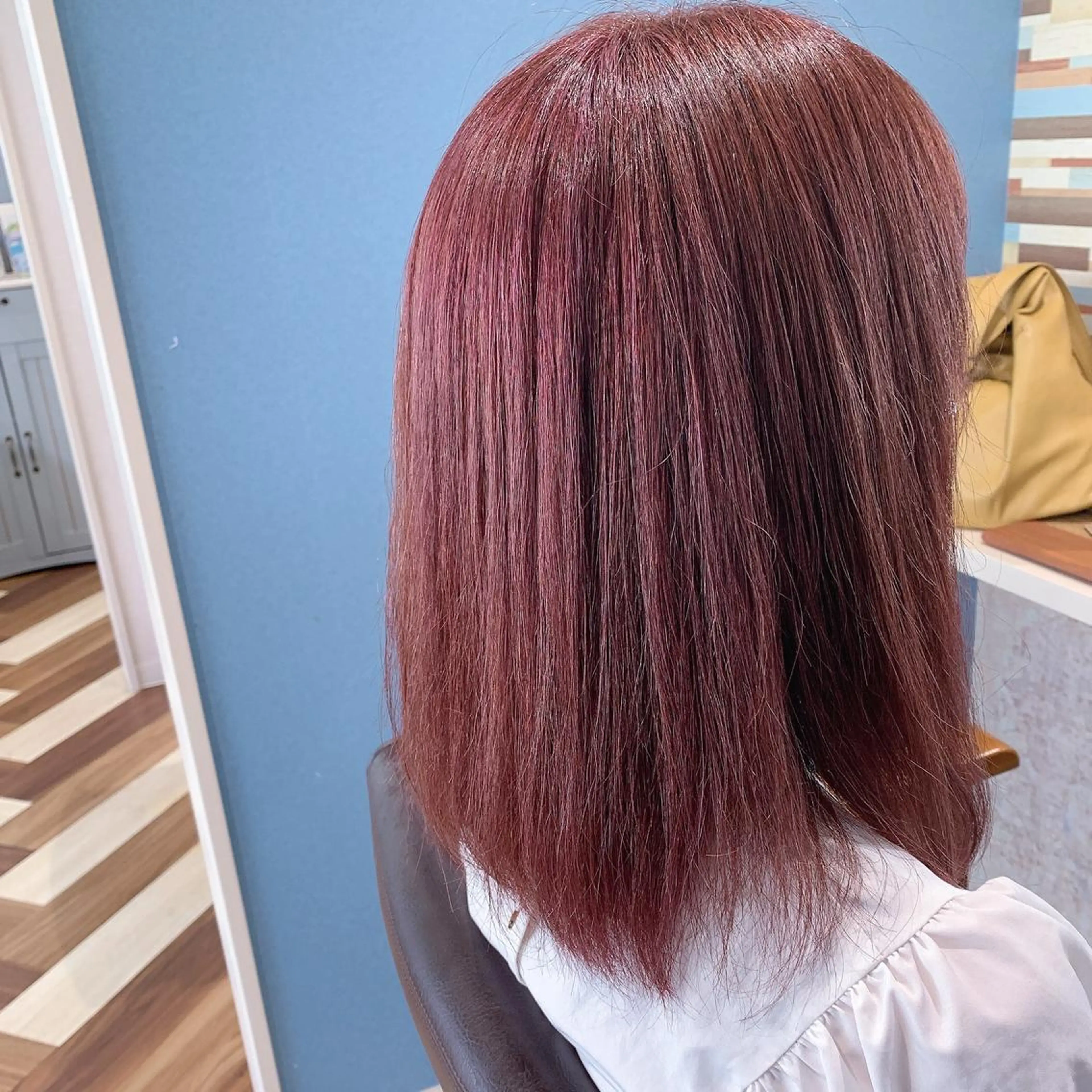 ミディアム カラー ブリーチ ラベンダーカラー ラベンダーピンク ピンクカラー stylist Yukieのヘアスタイル