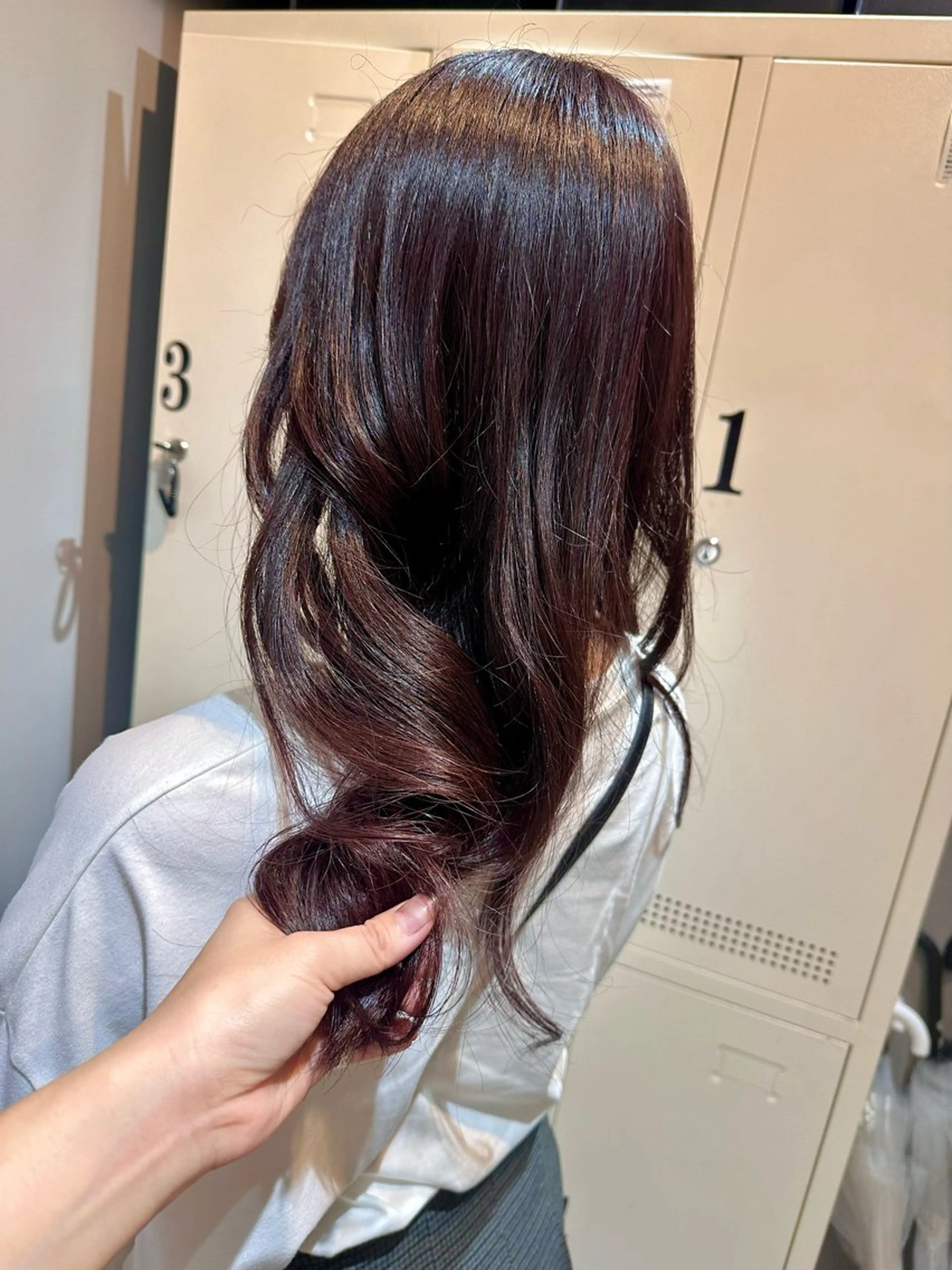 ロング カラー ブラウンカラー ラベンダーカラー ラベンダーピンク ピンクカラー ピンクブラウン 縮毛矯正+モテカラー 🎀✨MIHOのヘアスタイル