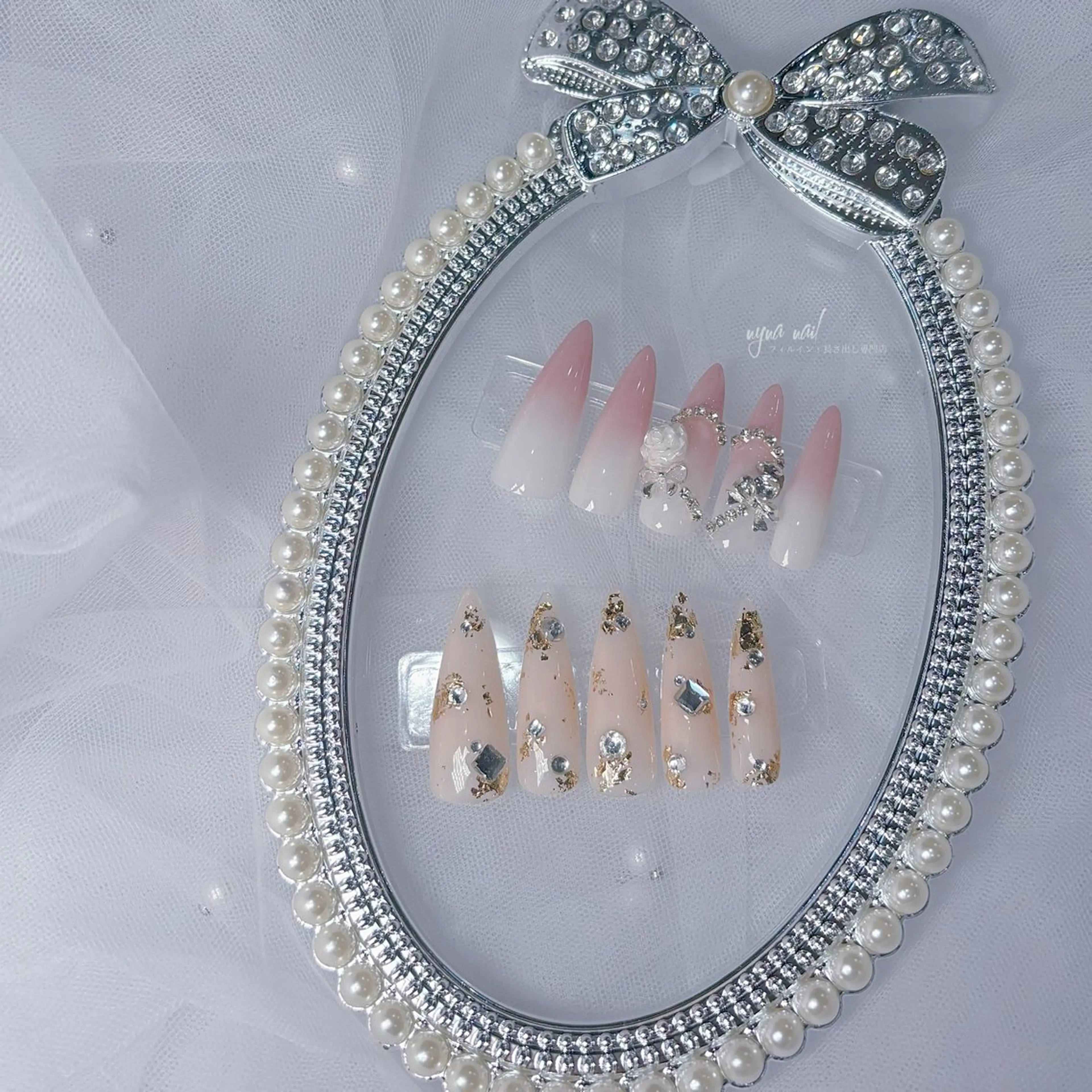 ネイル 長さ出し ネイルチップ ワンホンネイル ハンドネイル Y U K Iのネイルデザイン