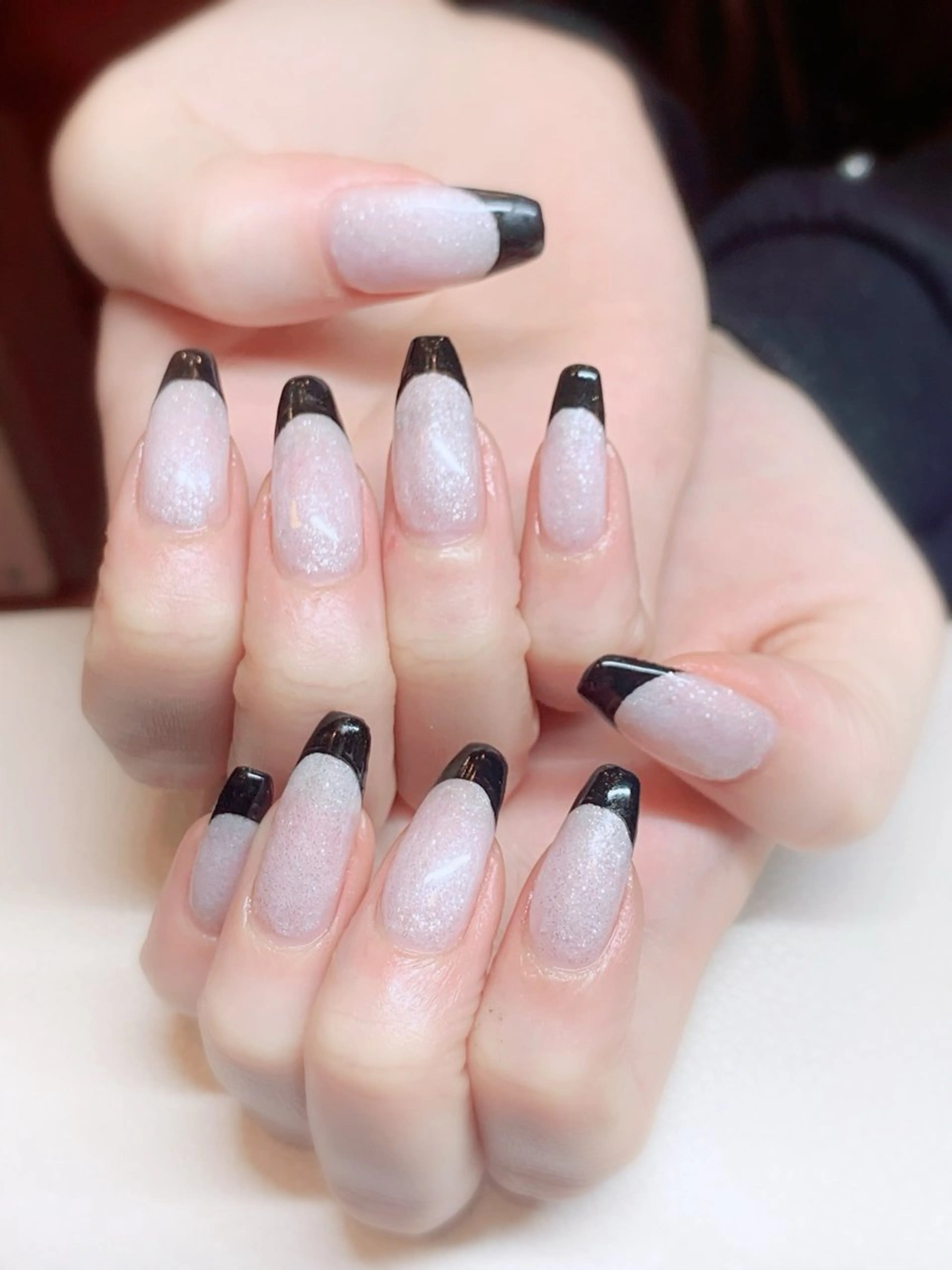 ネイル フレンチネイル ラメ(グリッター) ハンドネイル NAIL__ KOKOのネイルデザイン