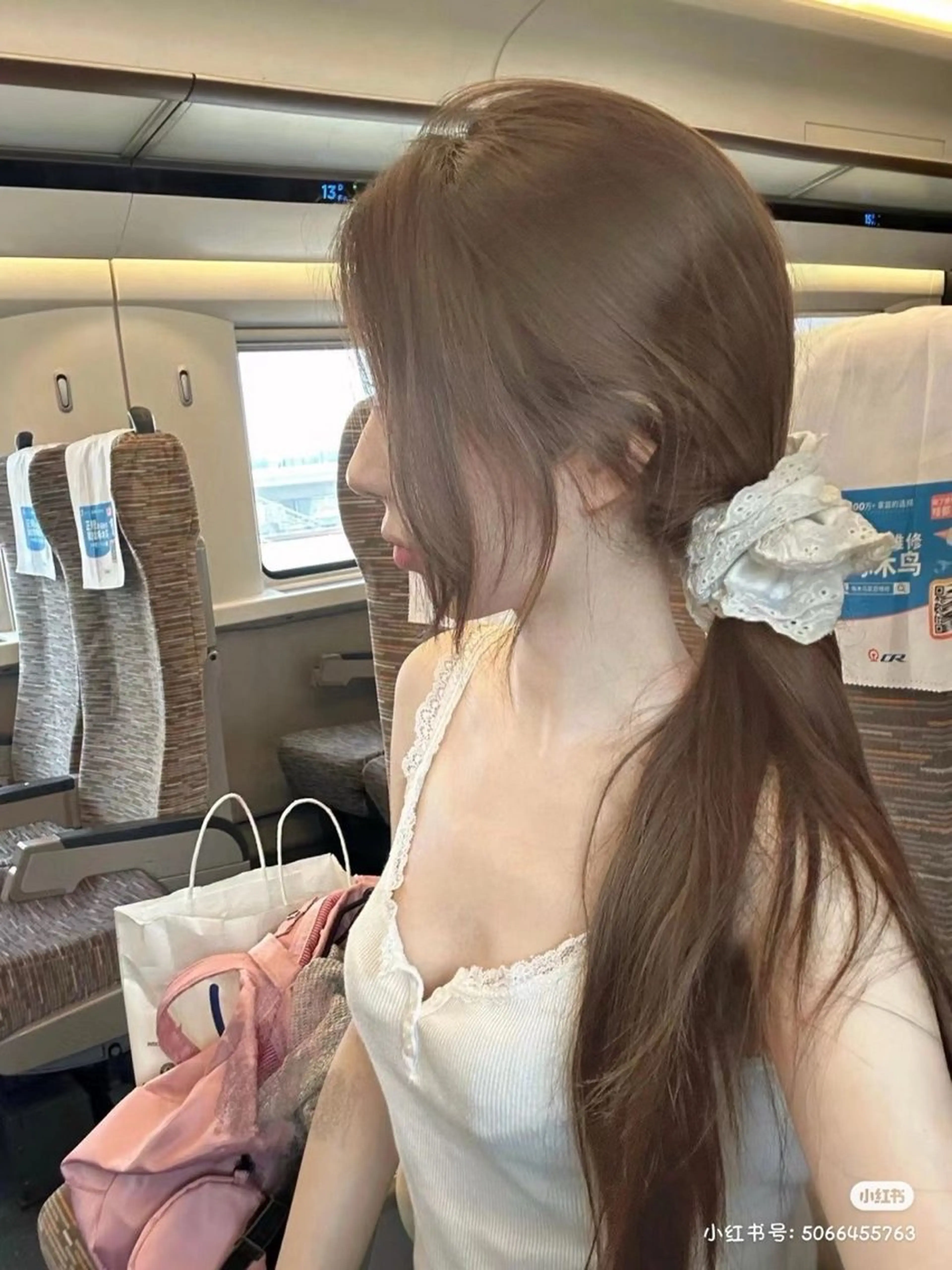 ロング ヘアカラー まろっと艶感ブラウン ベージュ🤍まなかのヘアスタイル