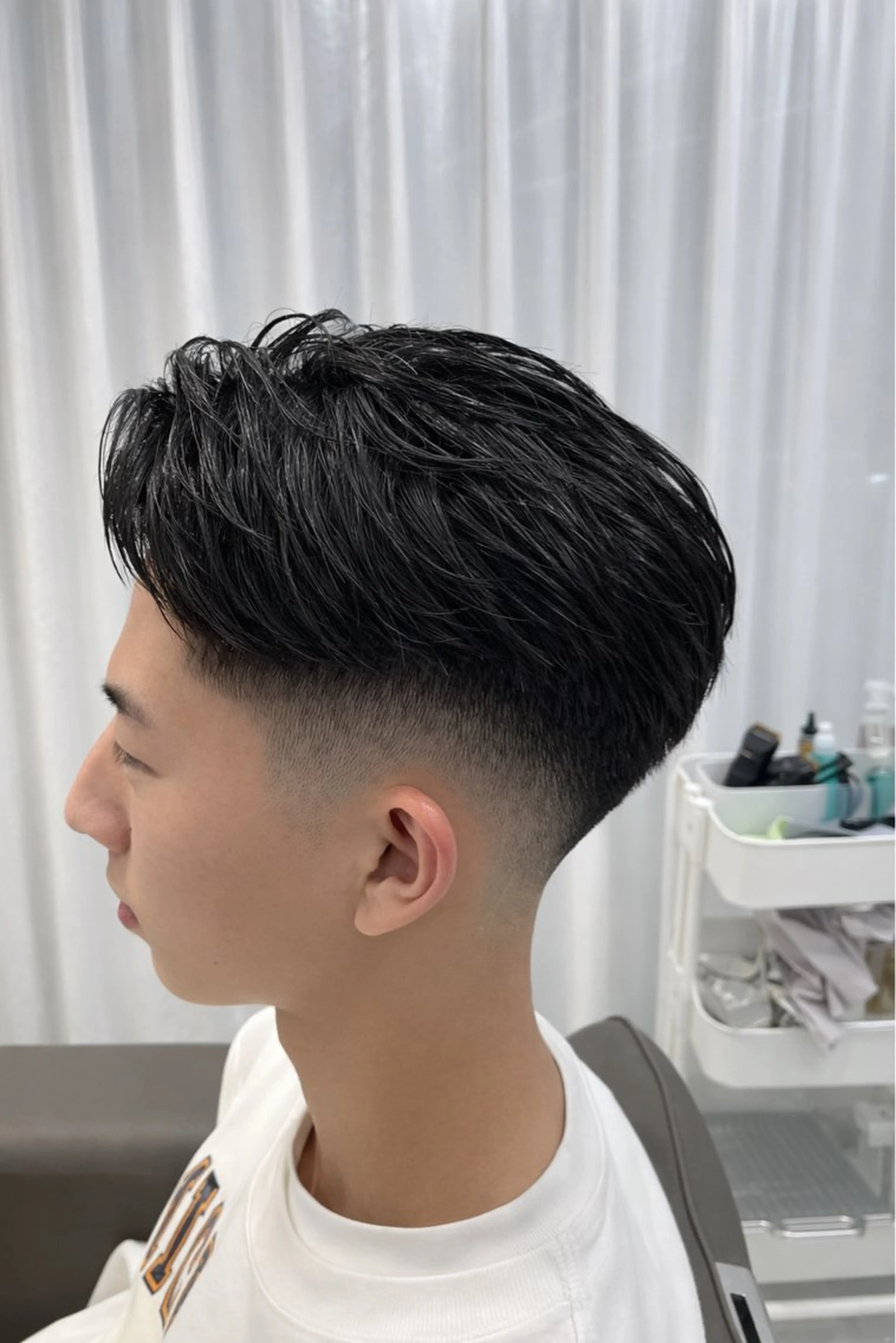 ショート カット ヘッドスパ 【木場✂️理容室】 メンズ清潔感カットのヘアスタイル