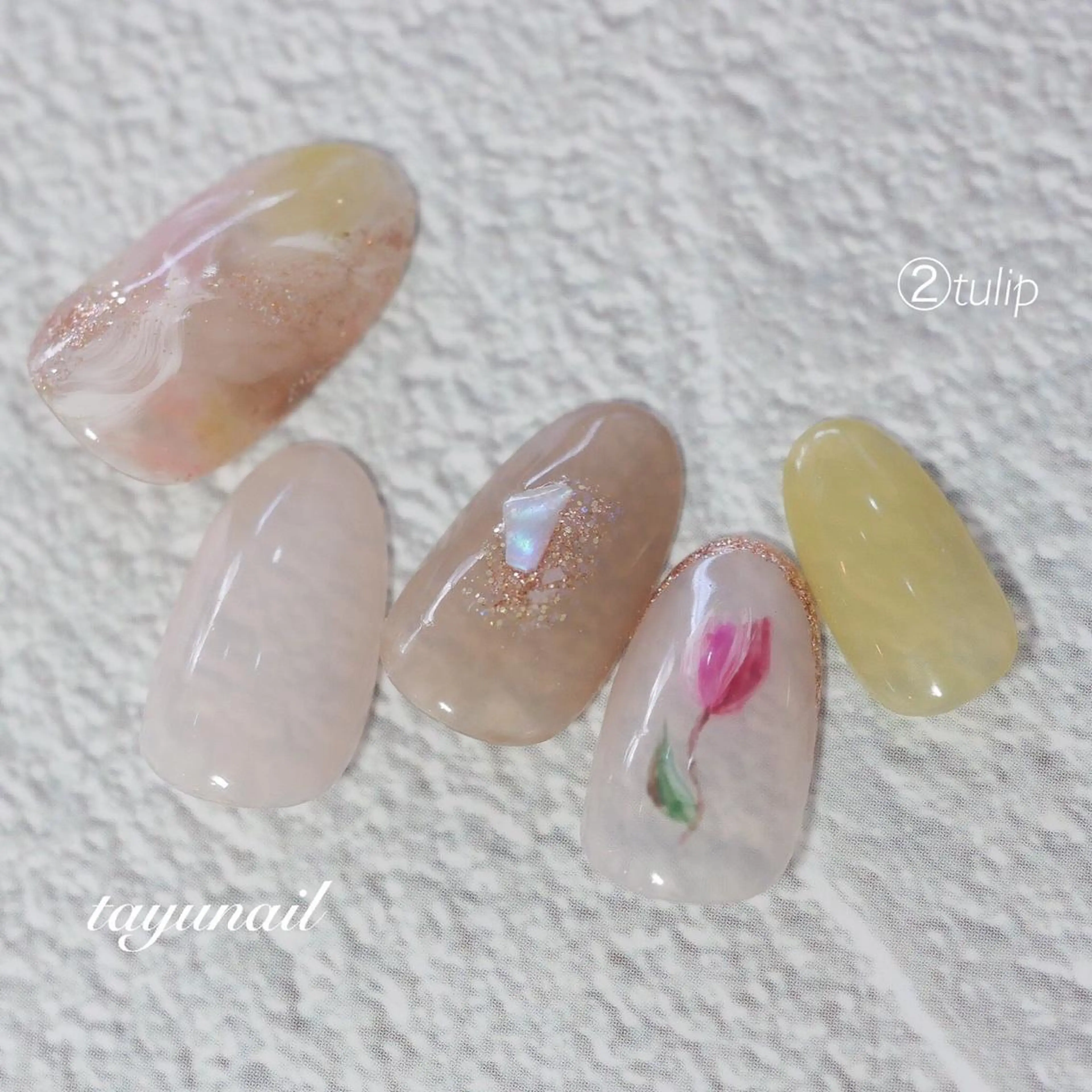 ネイル アートネイル ブルー ジェルネイル ワンカラーネイル パラジェル ネイルサロン 【たゆnail】のネイルデザイン
