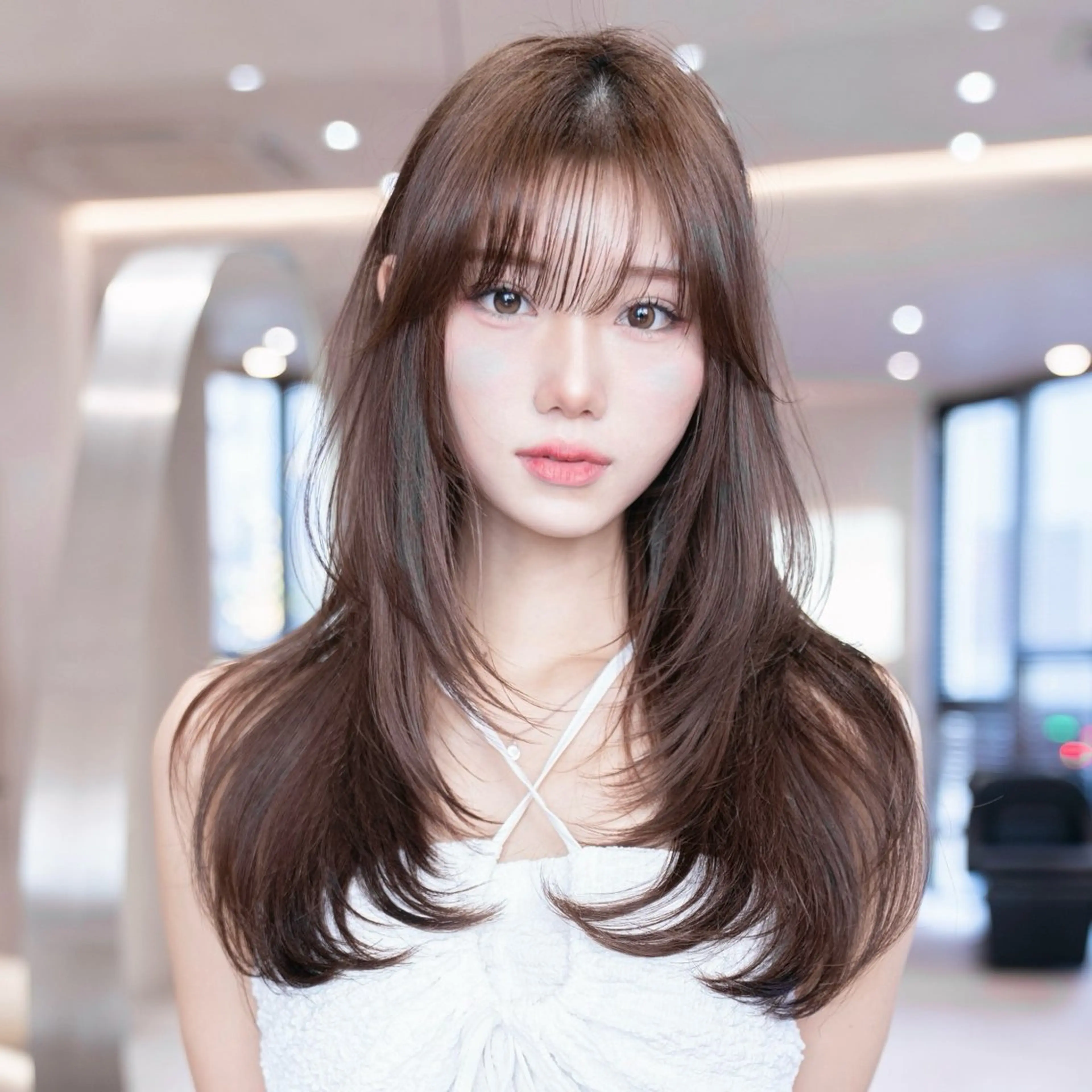 セミロング カット 渋谷/韓国レイヤー 艶カラー特化マサキのヘアスタイル