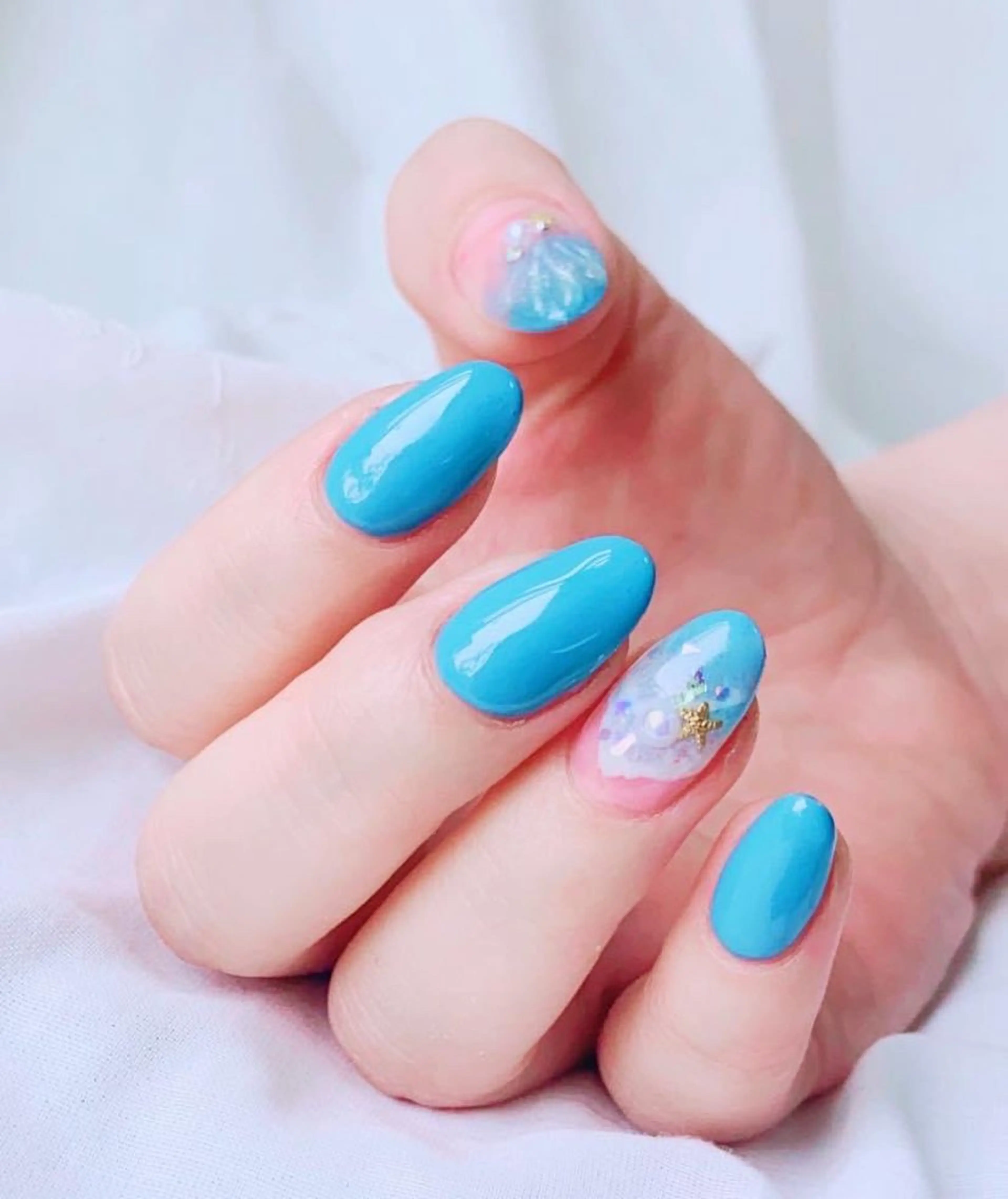 ネイル 夏ネイル HandSnail 座間自宅ネイルサロンのネイルデザイン