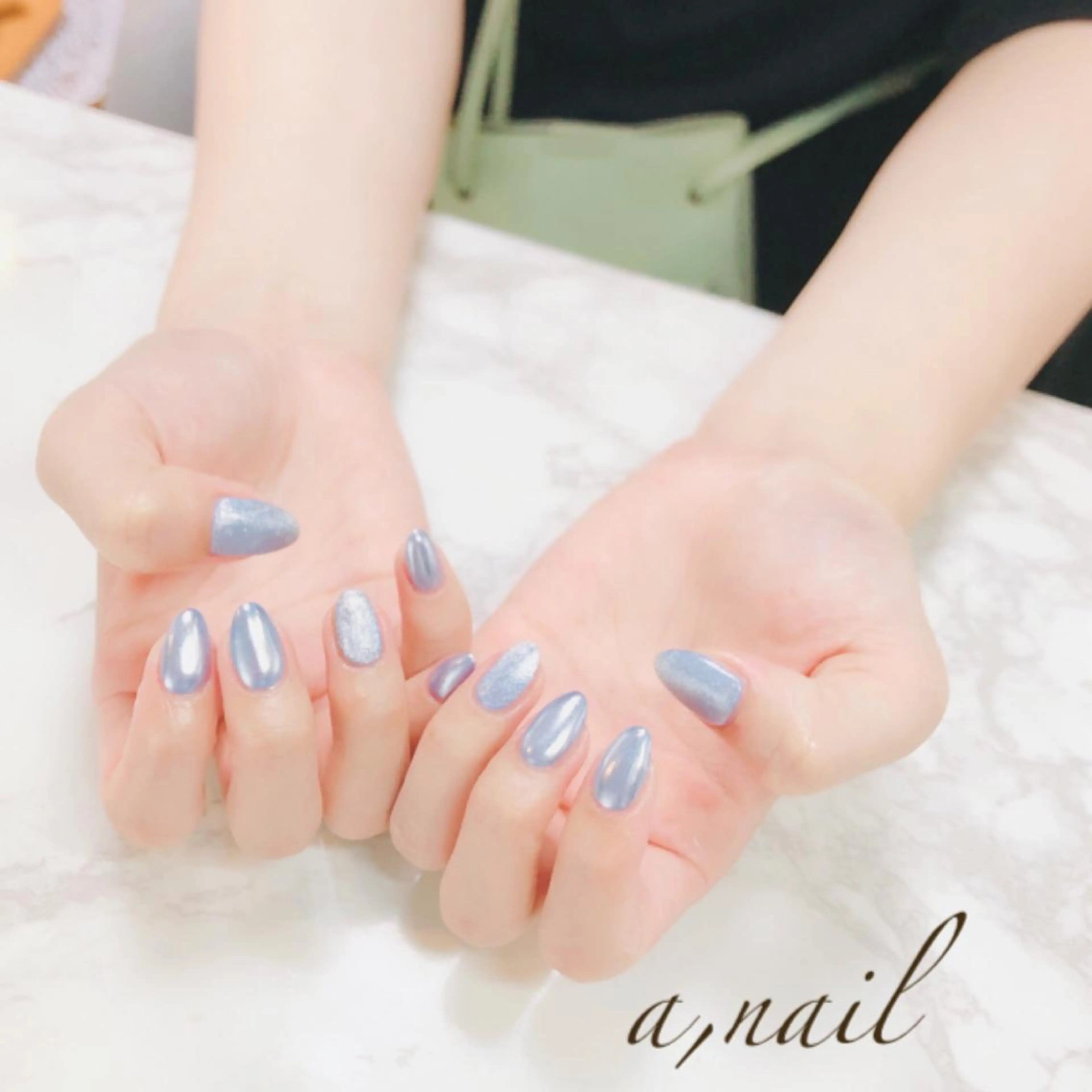 ネイル フットネイル ジェルネイル グラデーション マグネットネイル ミラーネイル ハンドネイル ネイルサロン エーネイルのネイルデザイン
